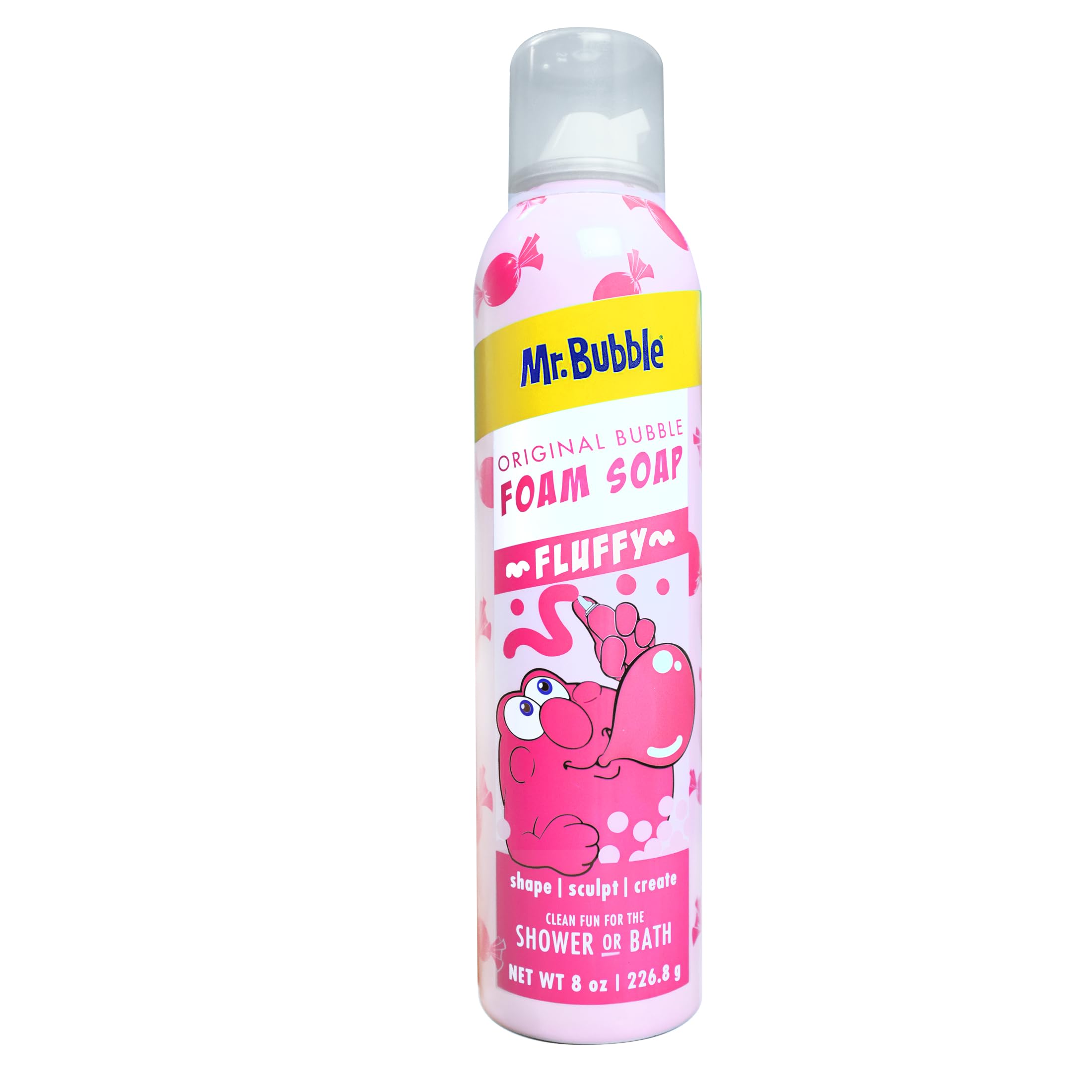 Mr. Bubble Savon mousse bubblegum : bulle dans l’eau pour des jeux créatifs.