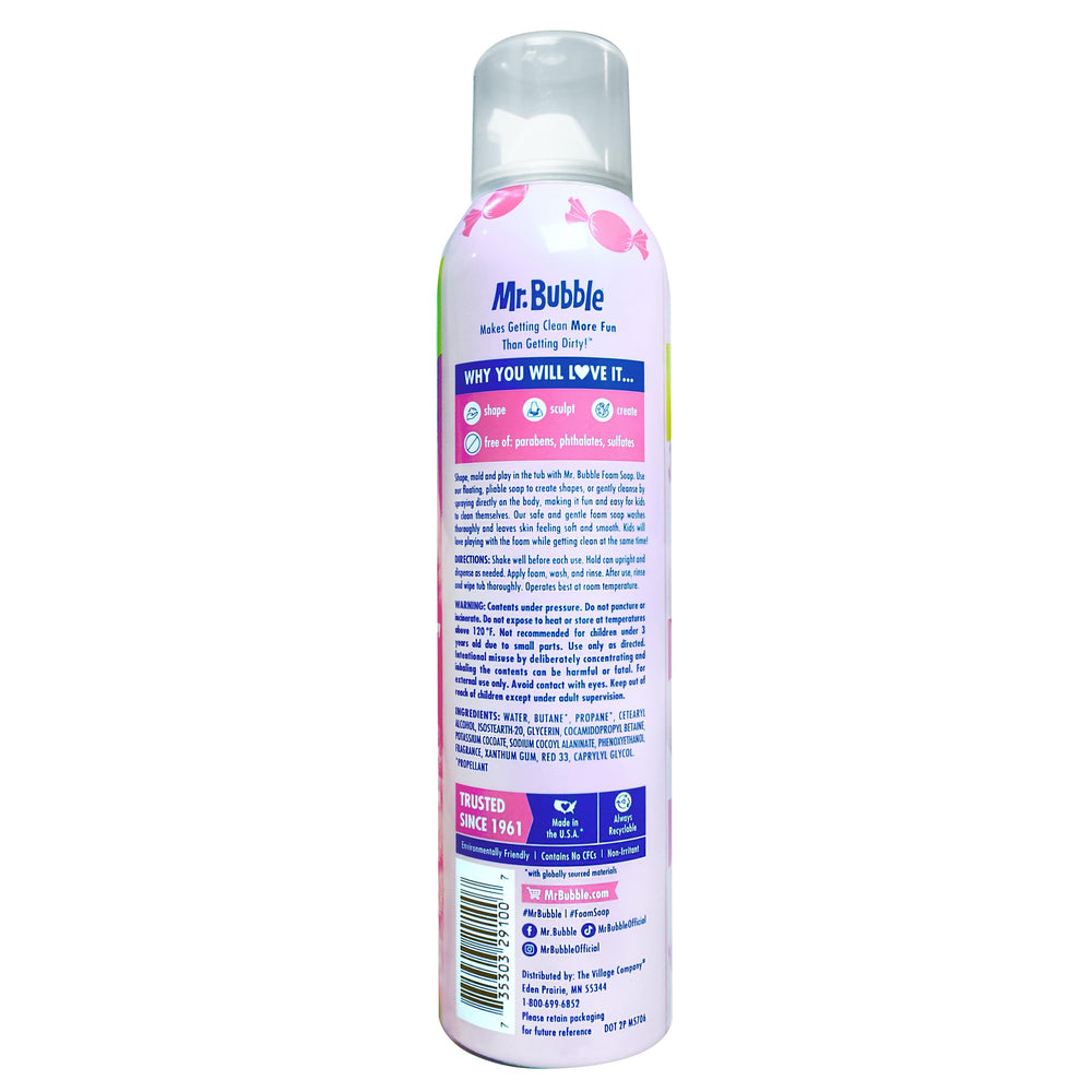 Mr. Bubble Savon mousse bubblegum : texture légère pour sculpter des formes.