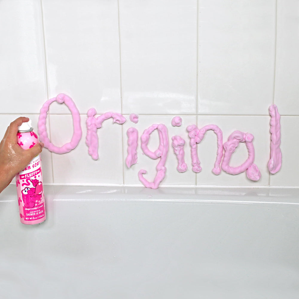 Mr. Bubble Savon mousse bubblegum : mousse riche et douce pendant la douche.