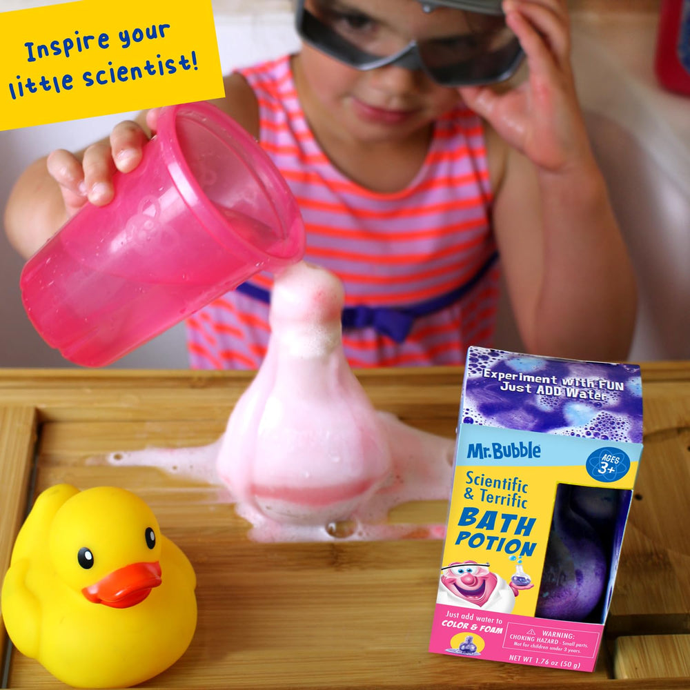 Mr. Bubble pack of four bath toys enables multiple baths