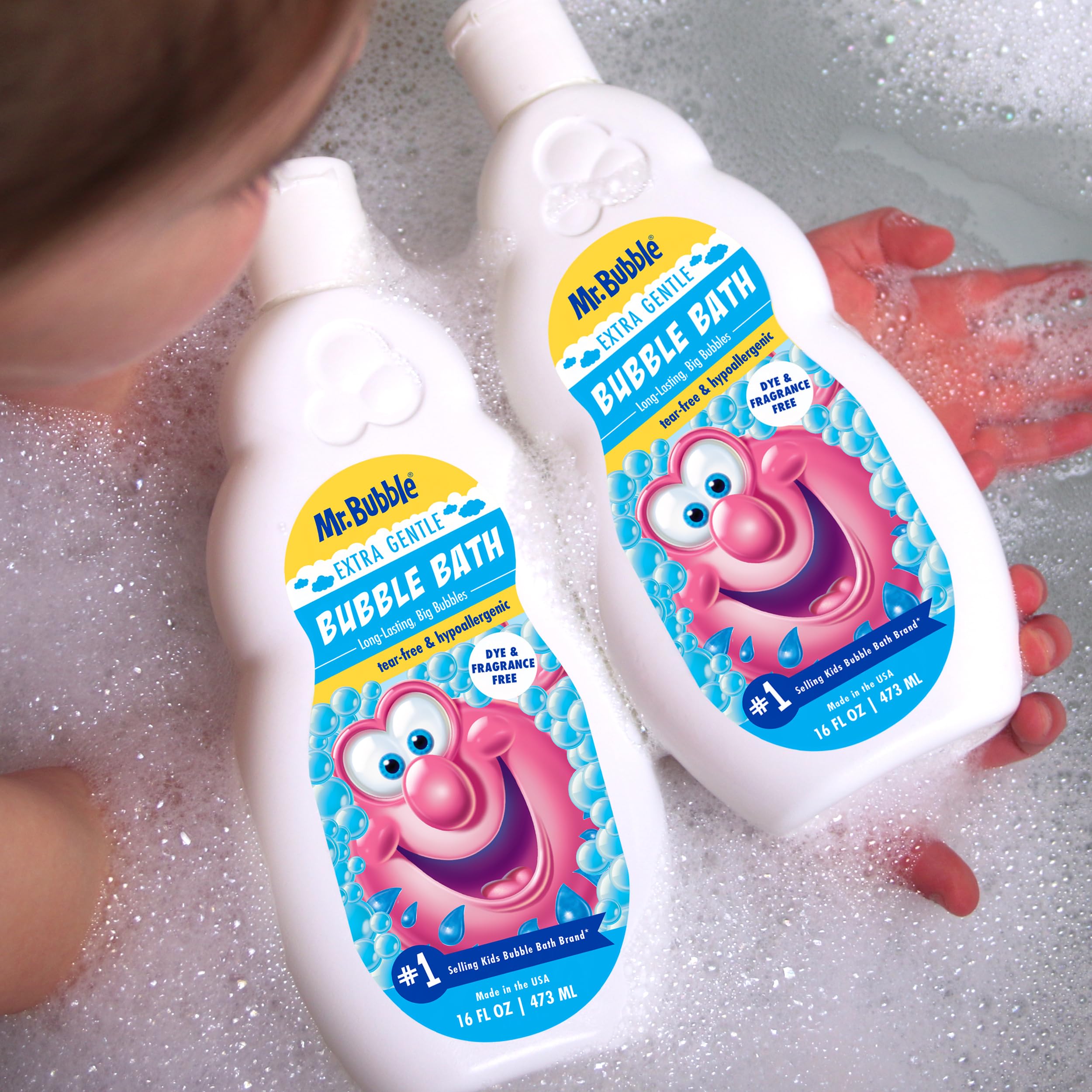 Mr. Bubble sans colorant pour une baignade naturelle