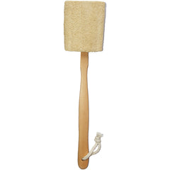 Mr.Cui'shop luffa naturel avec manche bois, exfoliation douce sous la douche.
