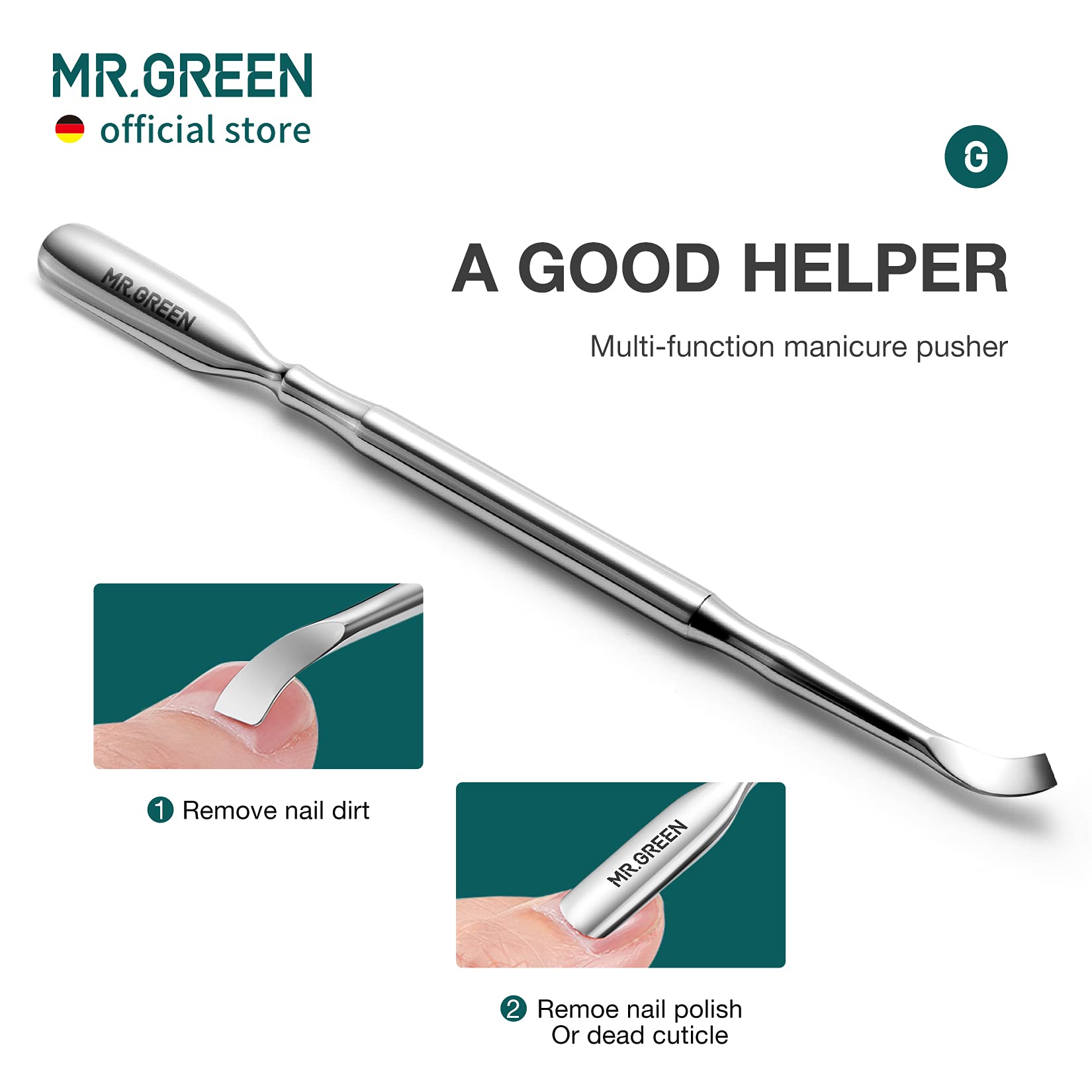 MR.GREEN acier-inox-medical, résistance et durabilité pour une utilisation pro.