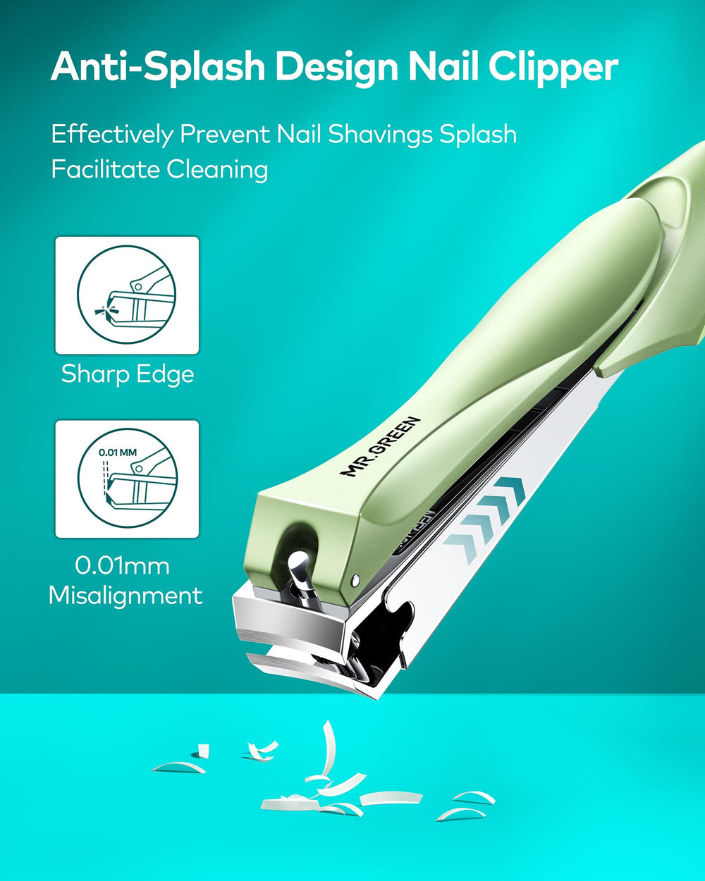 MR.GREEN coupe-ongles en acier inox allemand pour une durabilité fiable