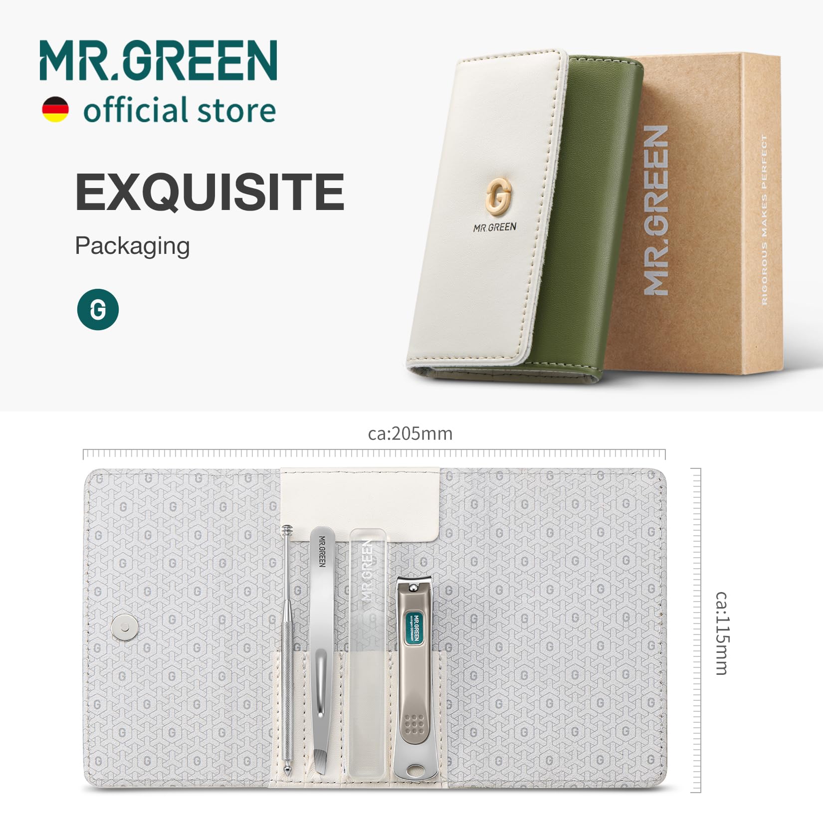 MR.GREEN coupe-ongles inclinés, coupe rapide et propre.