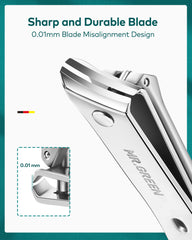 MR.GREEN coupe-ongles inox professionnel, coupe précise et durable