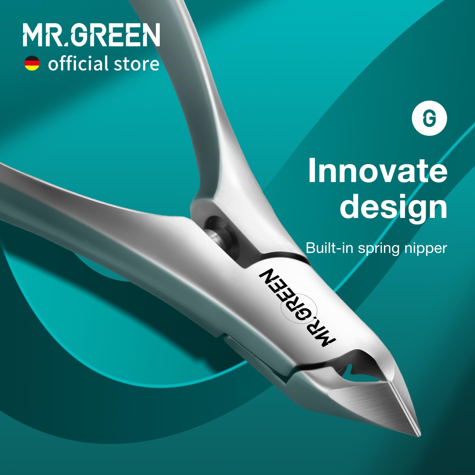 MR.GREEN Cuticle Nippers lame affûtée grâce à la technologie Seiko et durable.