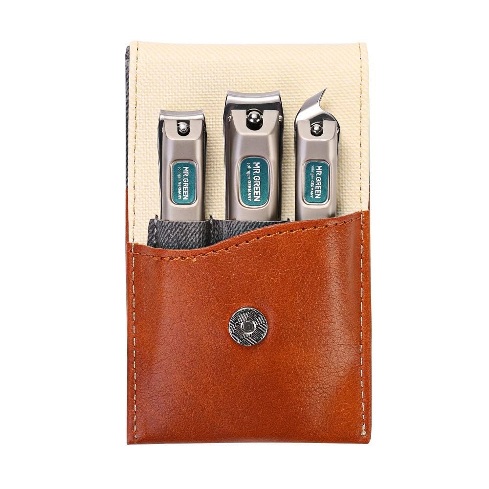 MR.GREEN ensemble-ciseaux-ongles-inox-trois-pieces, durable et precis pour maison.