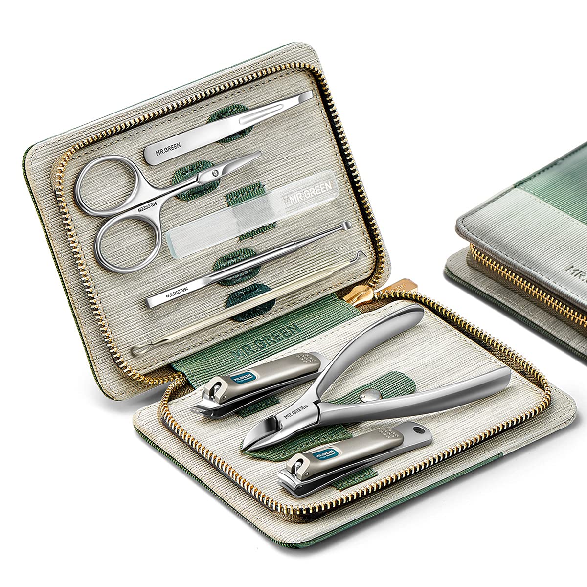 MR.GREEN ensemble-manucure 8-en-1, outils inoxydables pour une routine d'ongles efficace