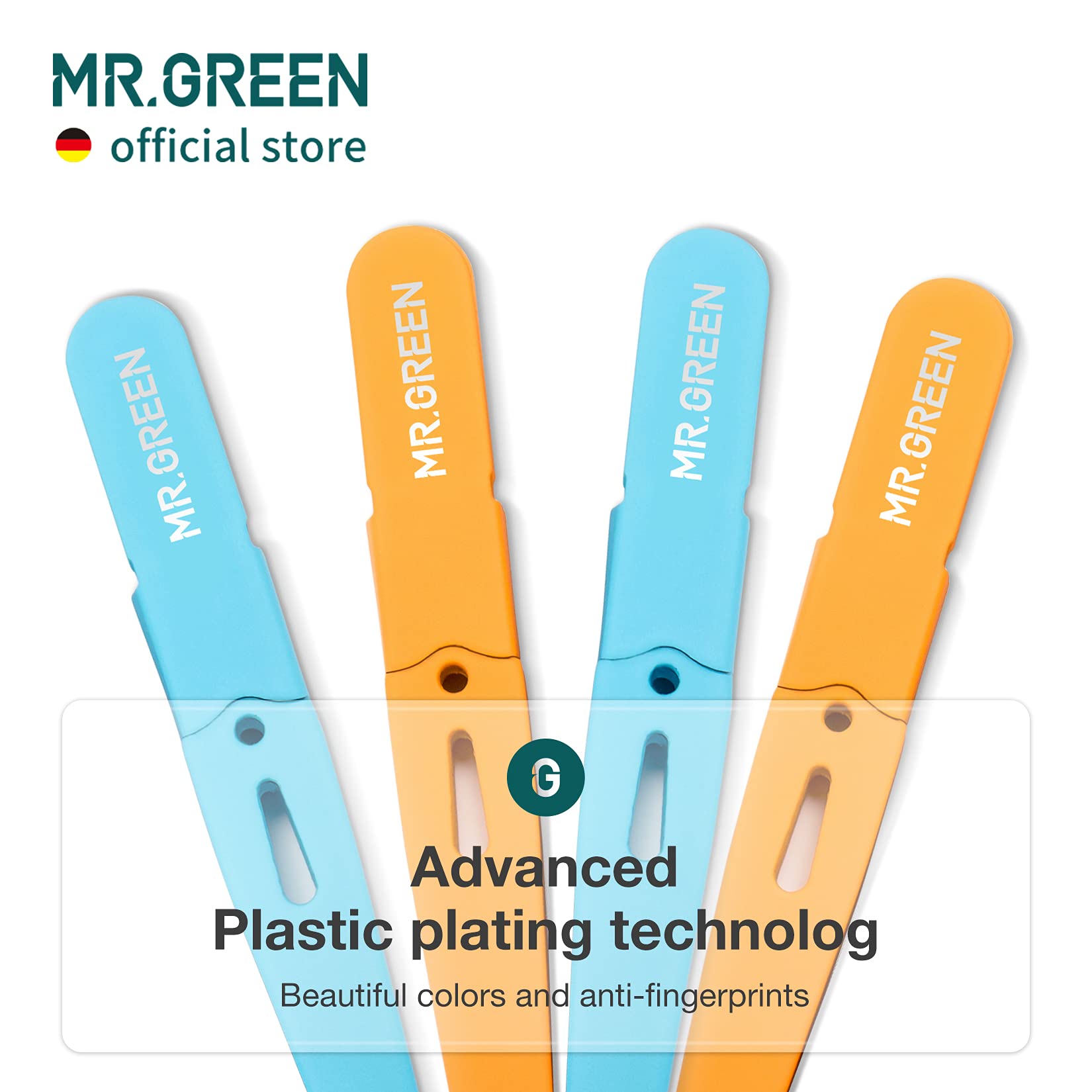 MR.GREEN Etui plastique de protection inclus pour le rangement sûr.
