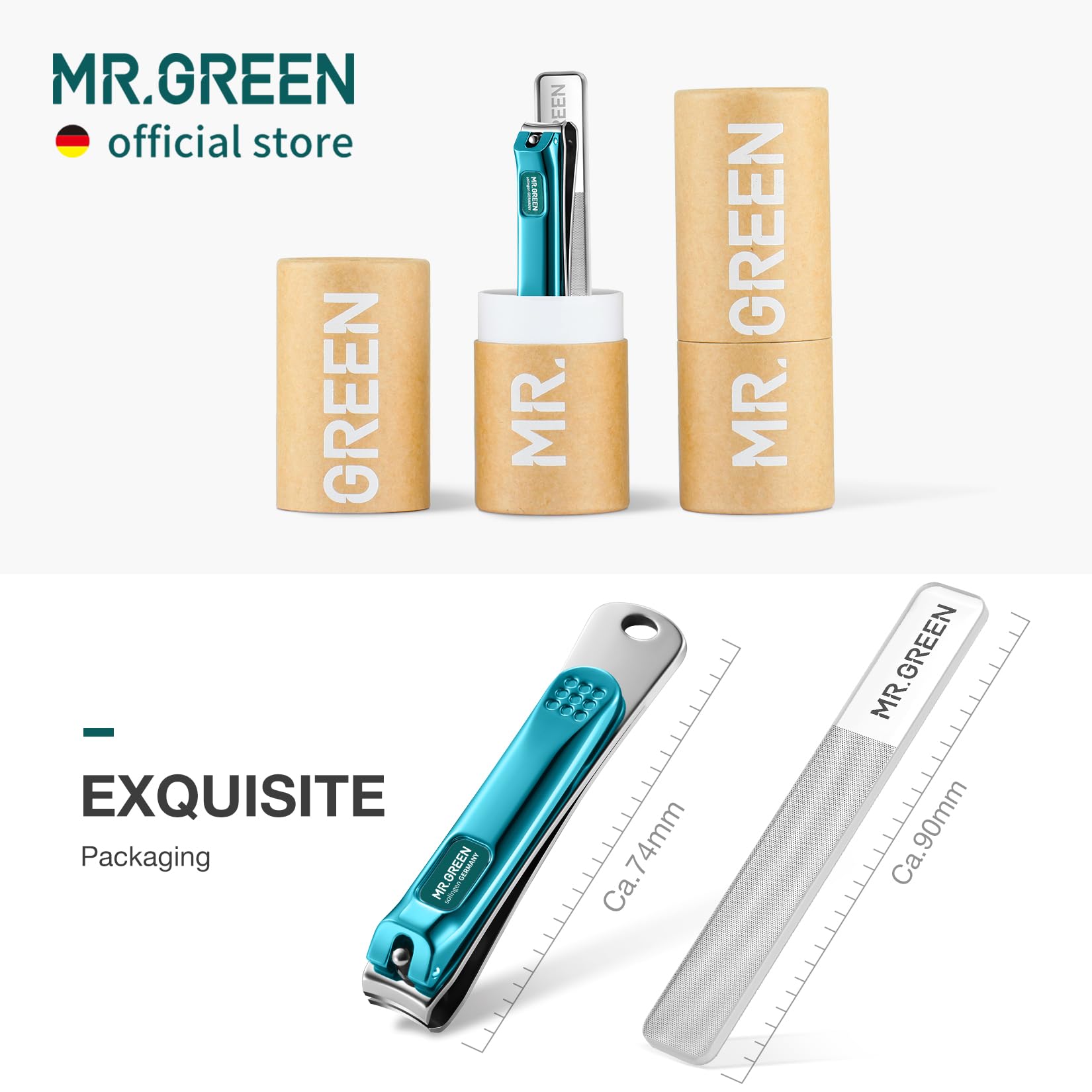 MR.GREEN lime en verre incluse pour affiner et lisser les ongles.