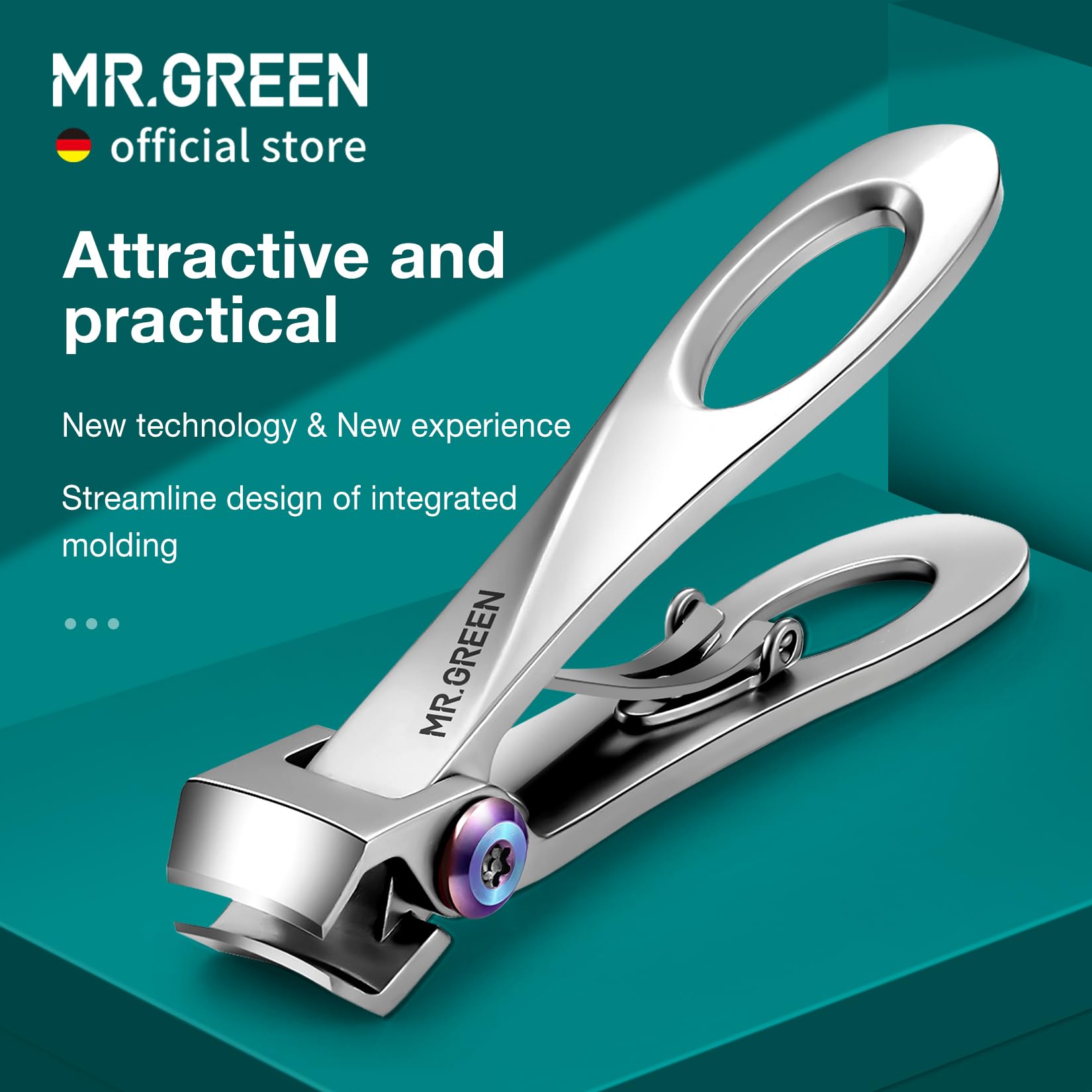 MR.GREEN stainless steel blades ensure lasting sharpness for daily use.