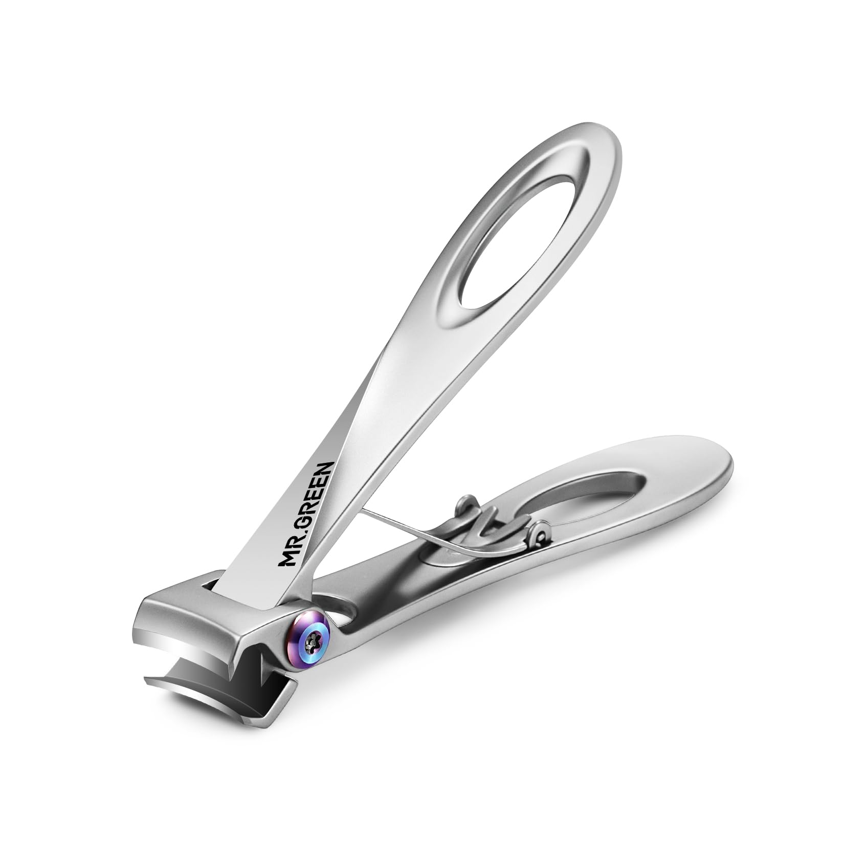 MR.GREEN nail clipper with wide jaw for thick nails, precision cutting.