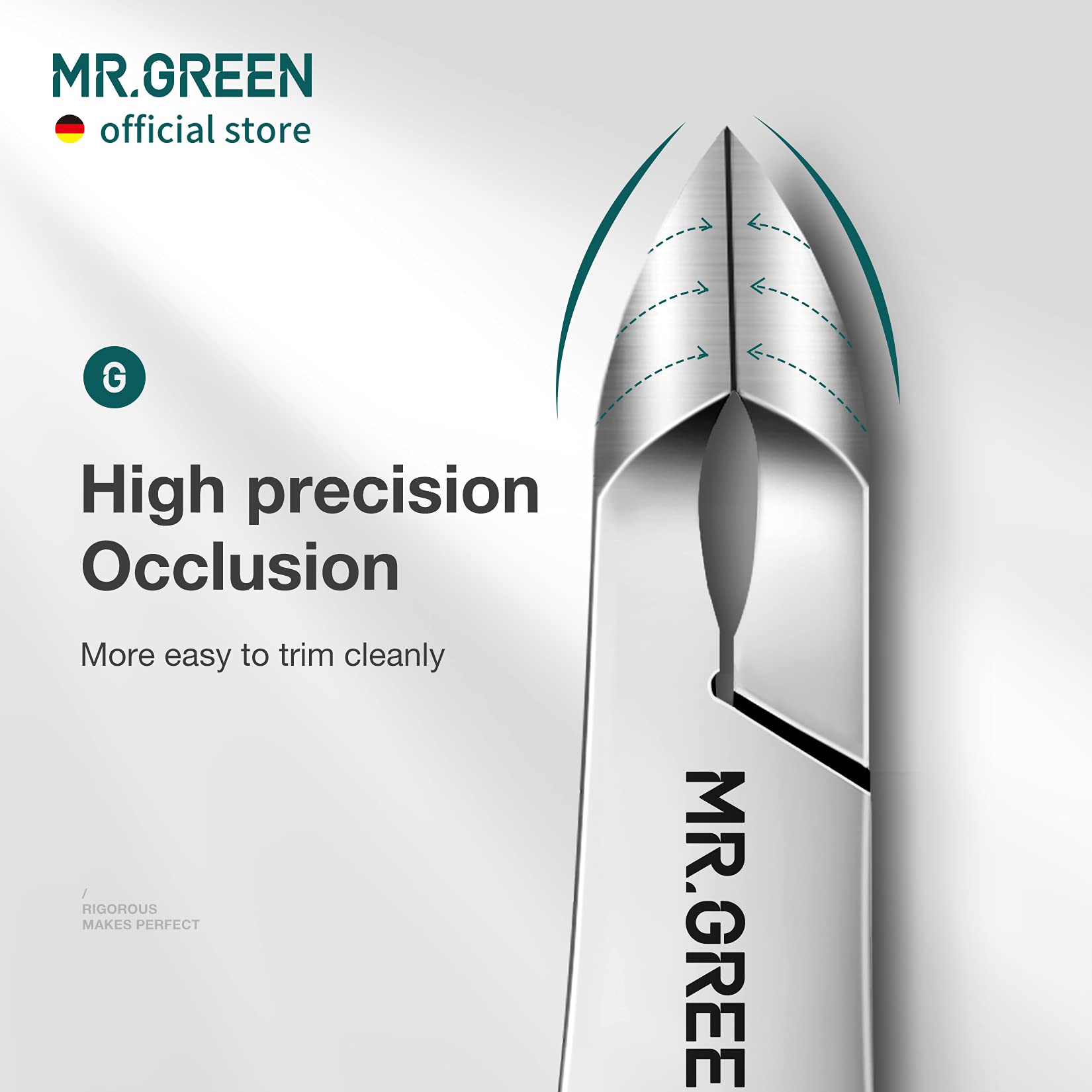 MR.GREEN poignee-ergonomique-incurve, prise en main confortable pendant le soin.