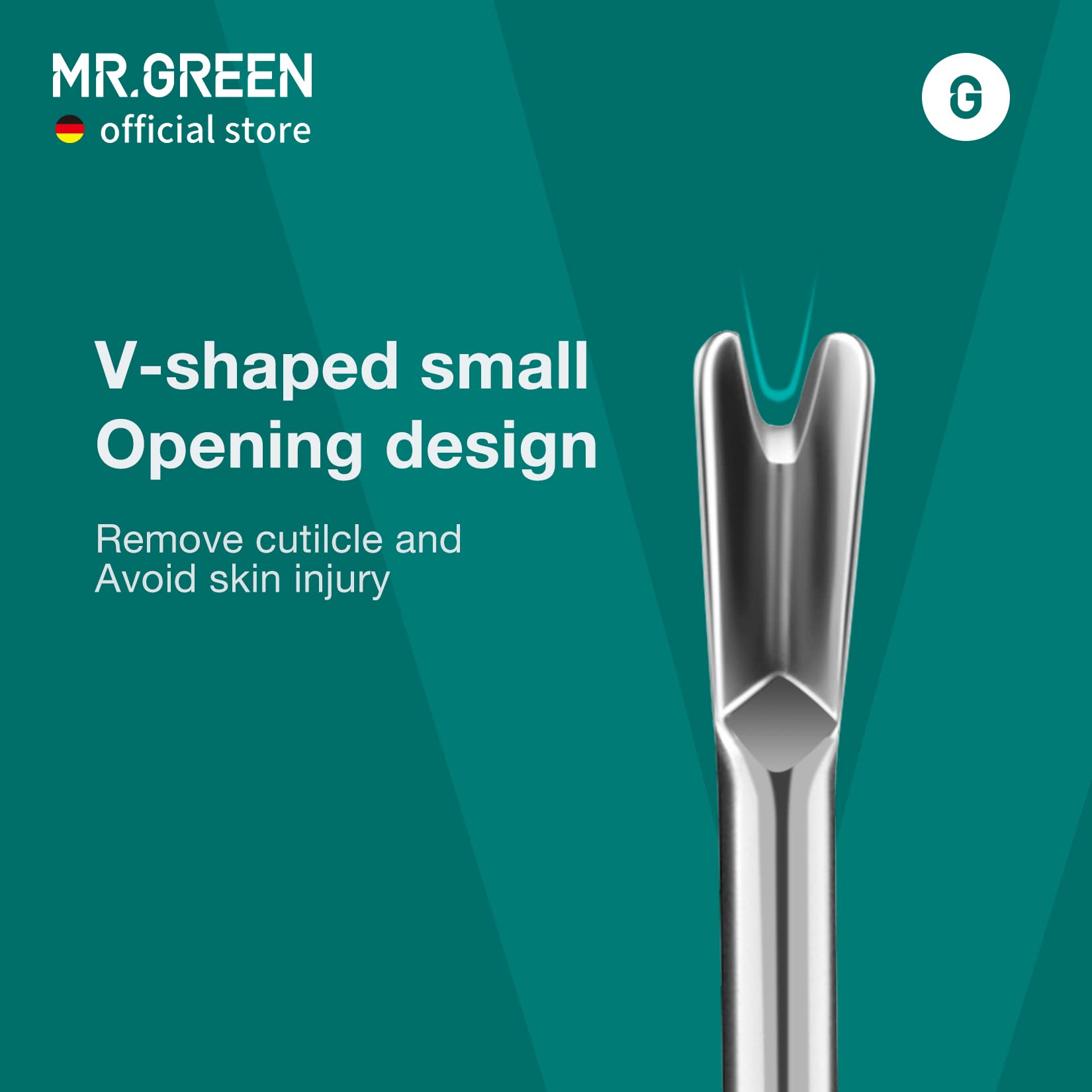 MR.GREEN surface céramique sablée pour une sensation douce sur la peau.
