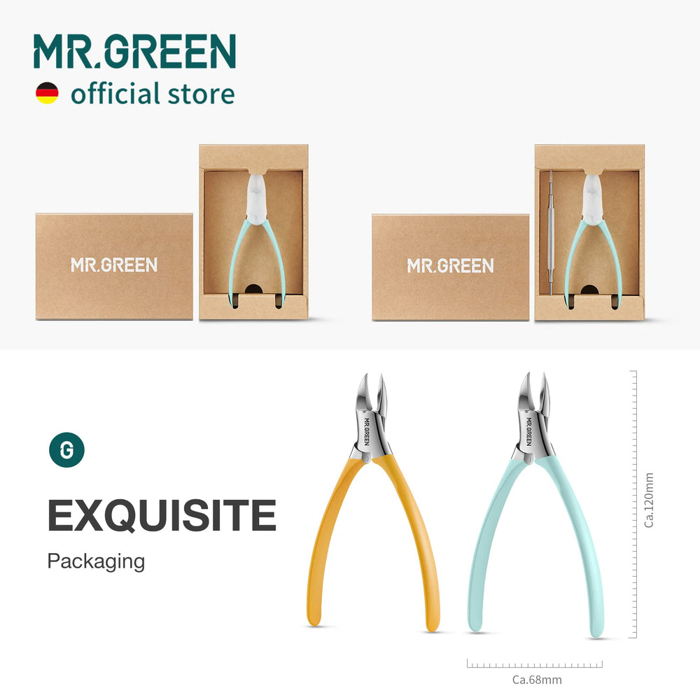 MR.GREEN outil de pédicure domestique, pratique et compact pour soins réguliers.