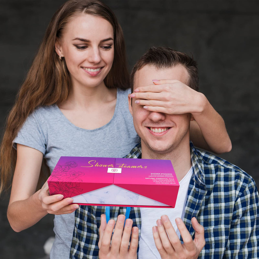 MR MIRYE coffret cadeau tablettes douche 40 pièces prêt à offrir