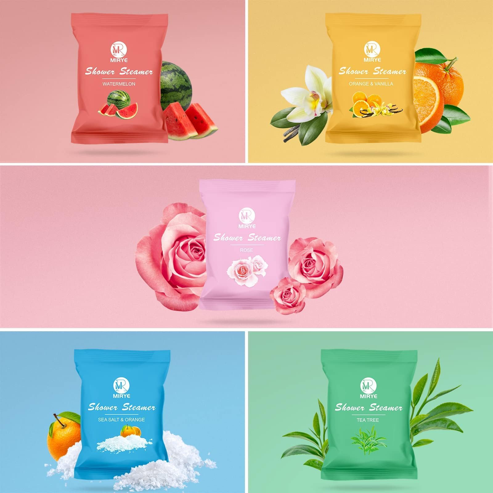 MR MIRYE pastilles-douche pastèque: fragrance fraîche évoquant l'été