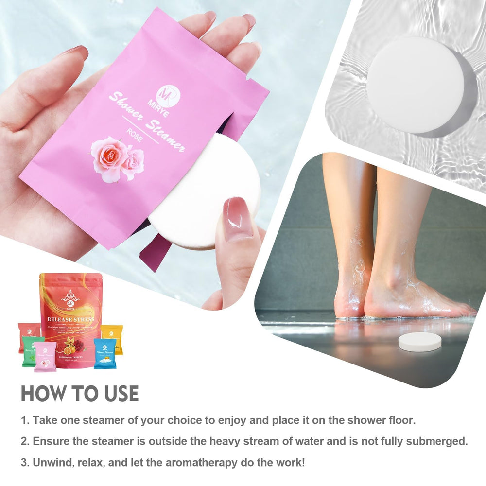 MR MIRYE pastilles-douche rose: parfum délicat pour une ambiance romantique