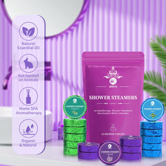 MR MIRYE pack 18 bombes-douche: ensemble aromatique pour spa à domicile.
