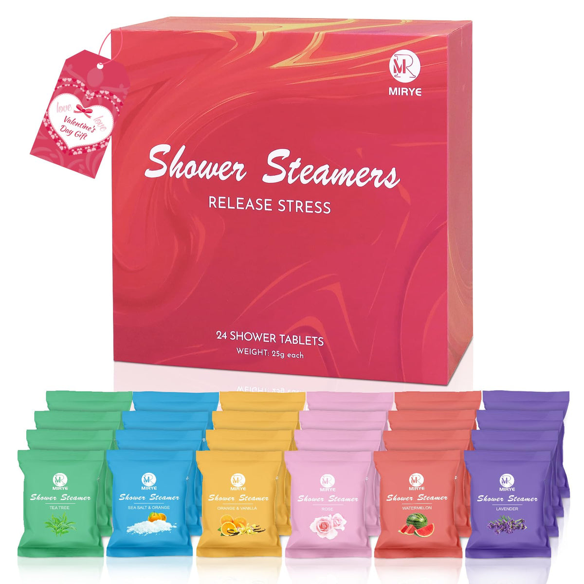 MR MIRYE tablettes-douche 24-pack: coffret pratique pour la détente.