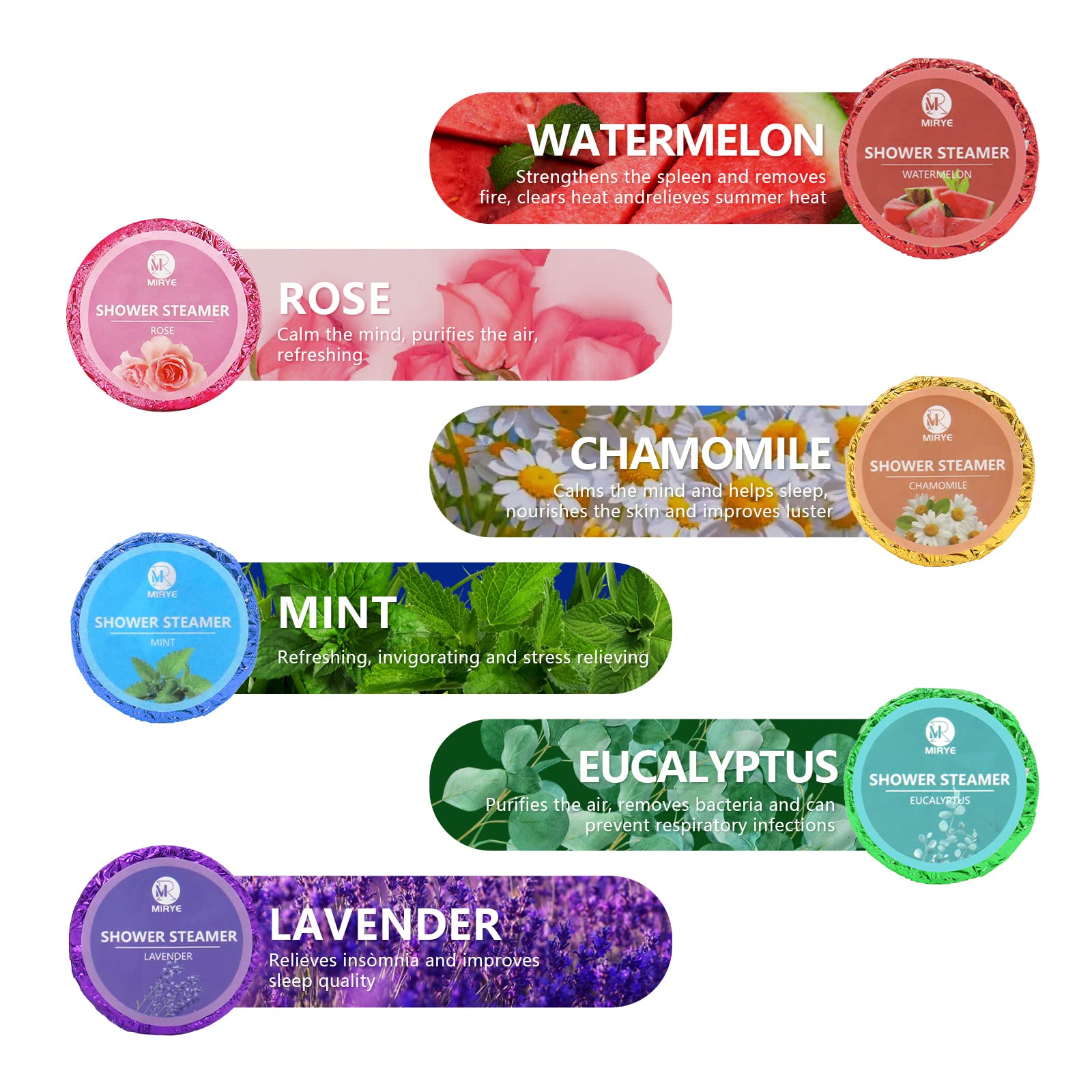 MR MIRYE tablettes-douche aromathérapie lavande : apaise et détend après journée