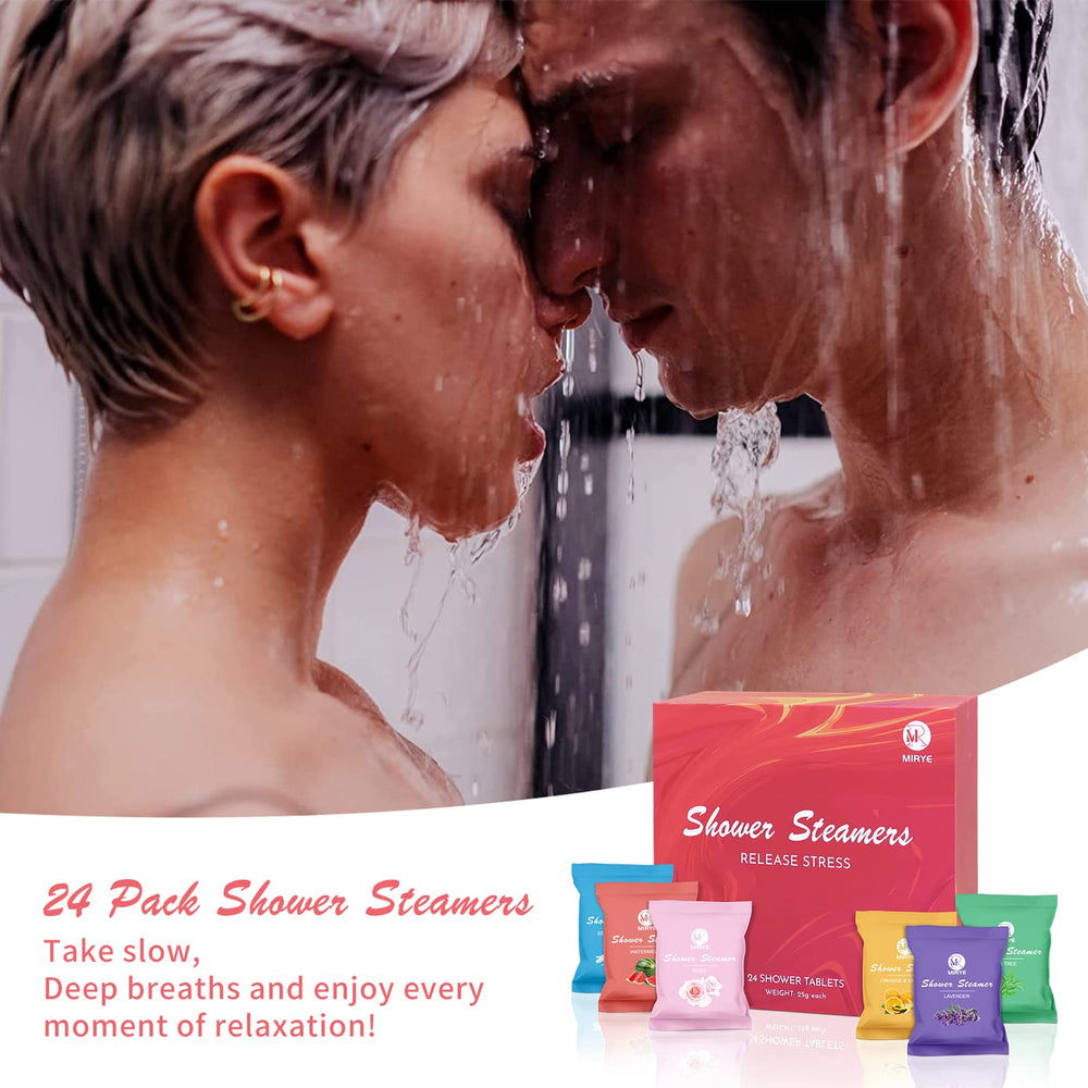 MR MIRYE tablettes-douche rose: ambiance florale relaxante.