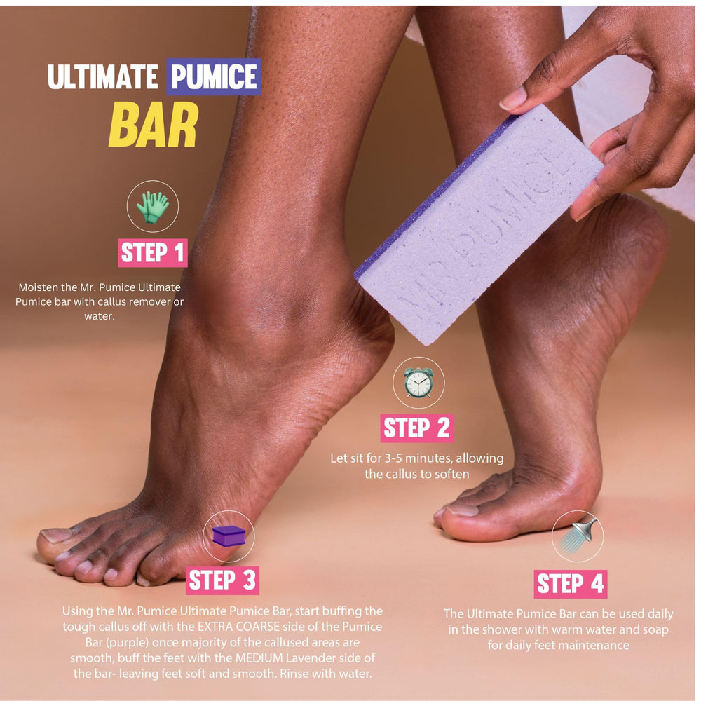 Mr. Pumice Ultimate Pumi Bar design hygiénique, nettoyage facile.
