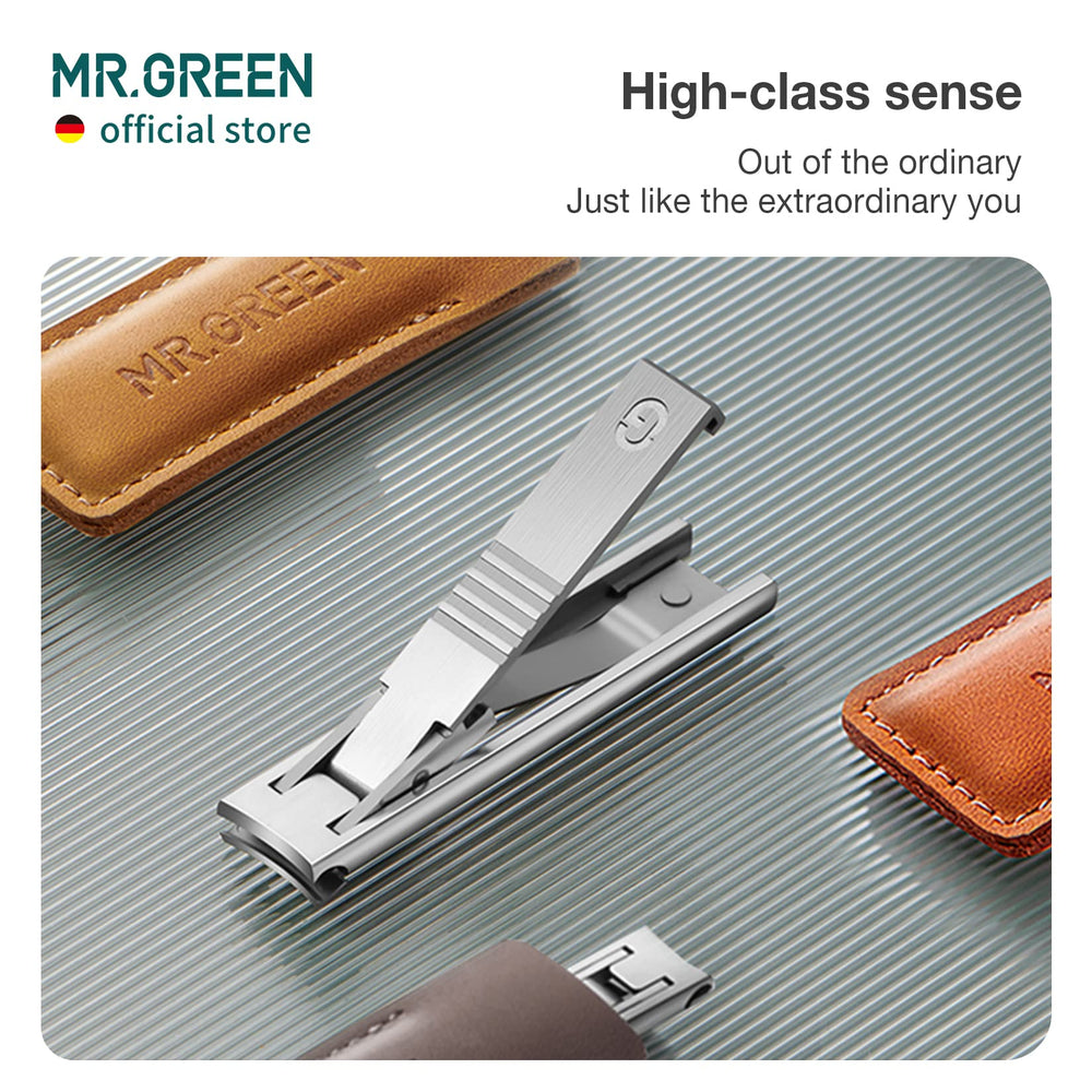 MR.GREEN revetement cuir plein grain gris apporte sophistication et rangement.