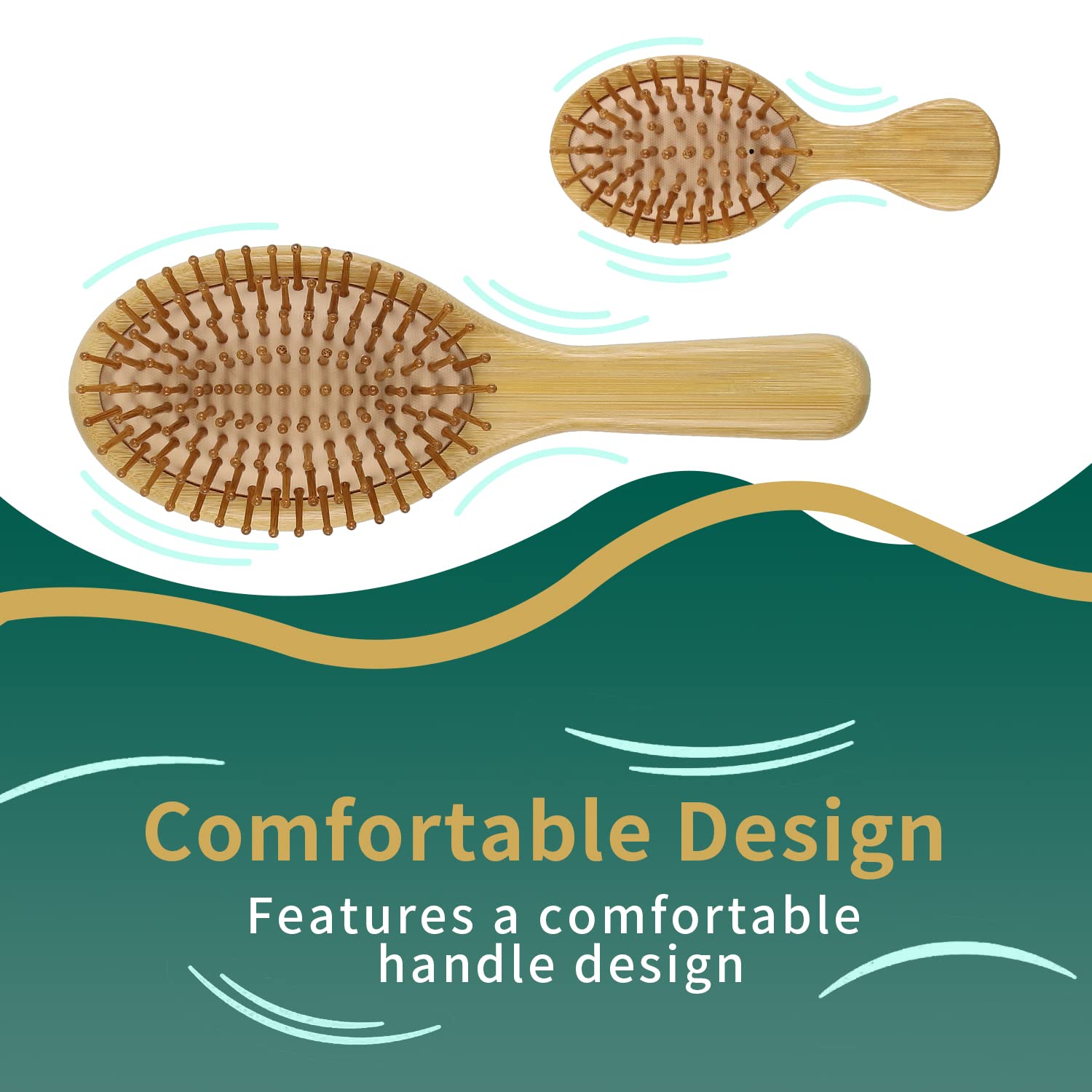 Brosse MRD adaptée à tous les types de cheveux.