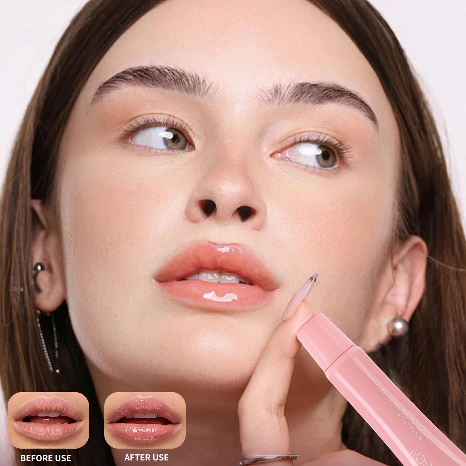 Mrettick gloss brun subtil, profondeur et élégance des lèvres