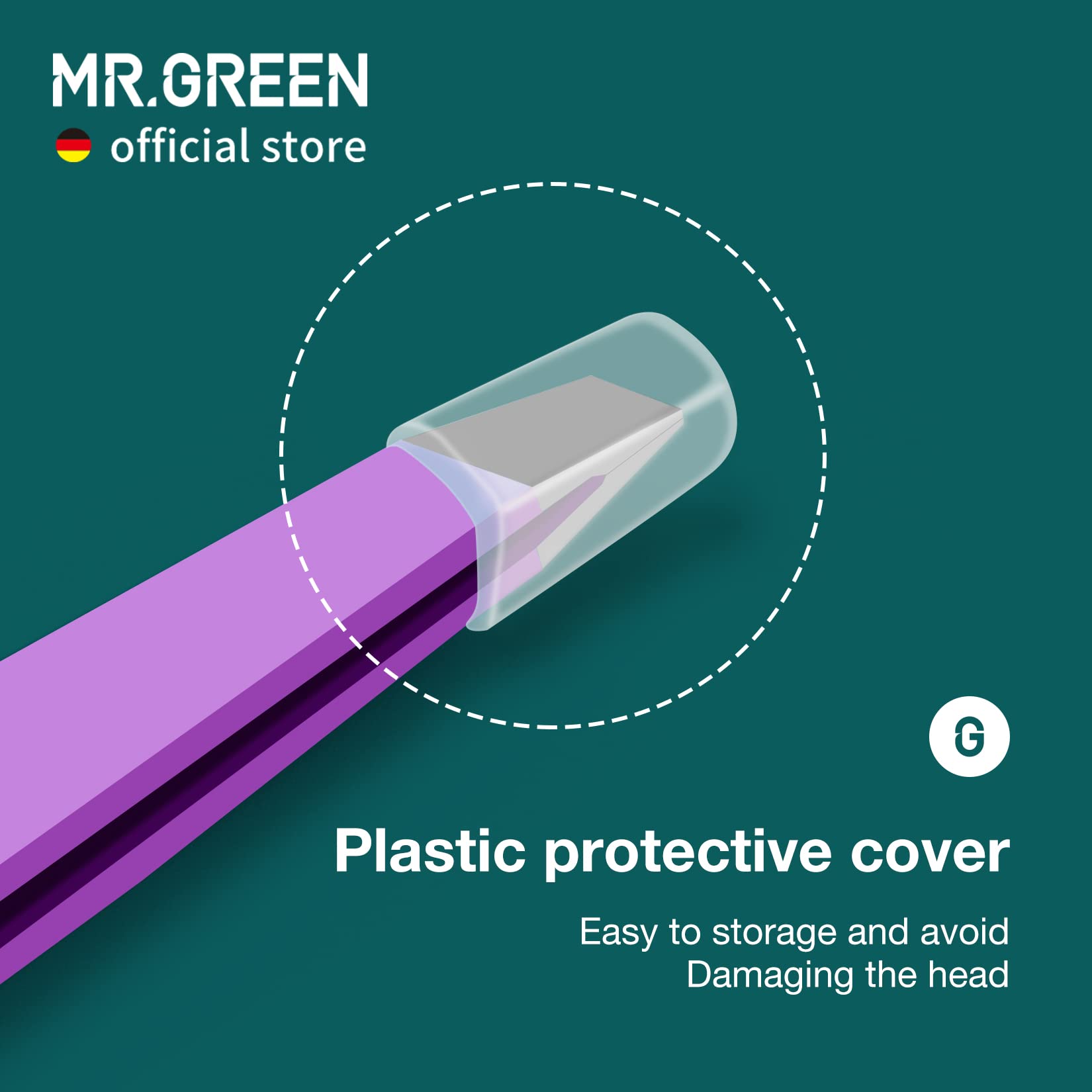 MR.GREEN usage-ergo-design — maniement ergonomique et precis.