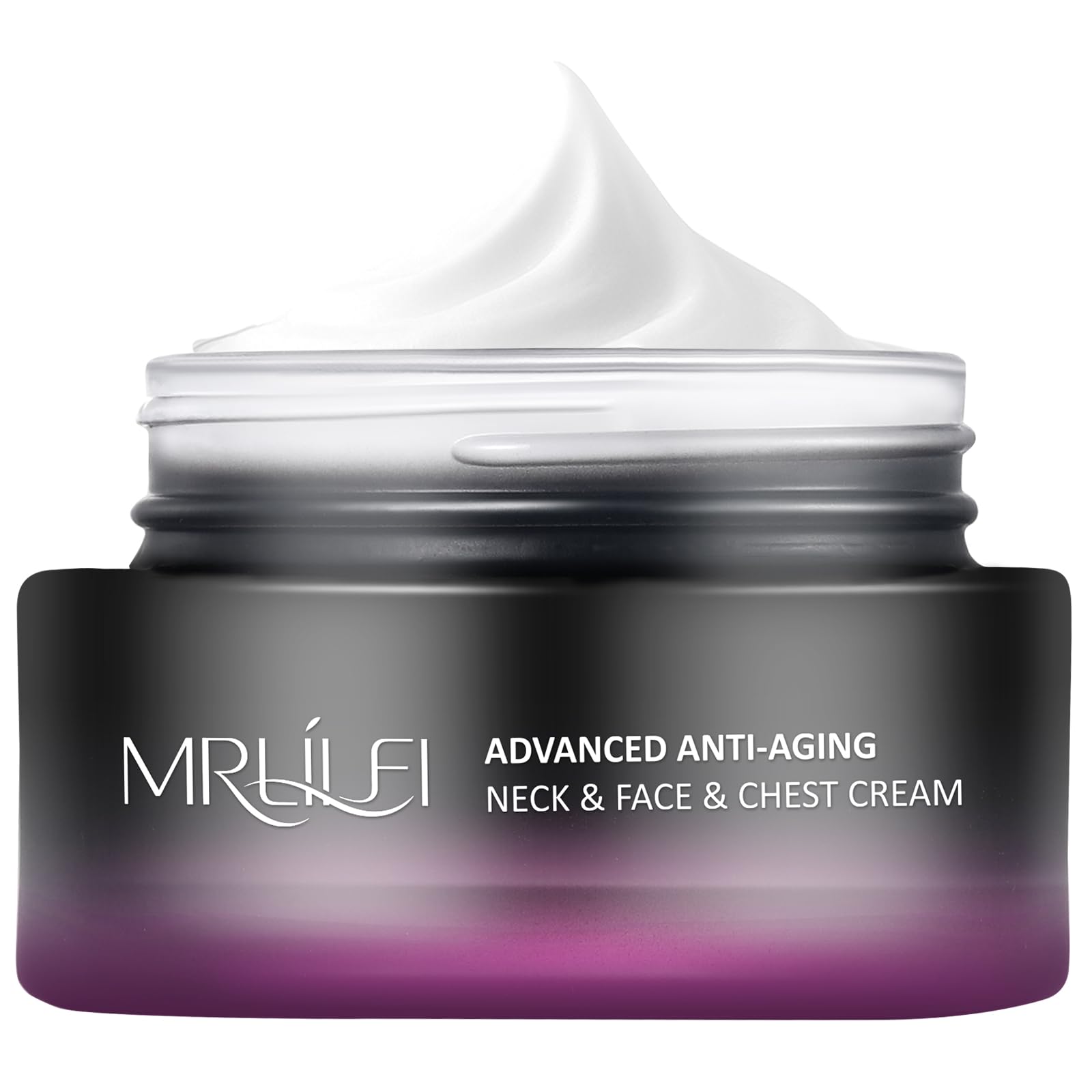 MRLILEI Beauty Crème Cou 4 en 1 – bouteille, hydratation durable et raffermissement potentiel.