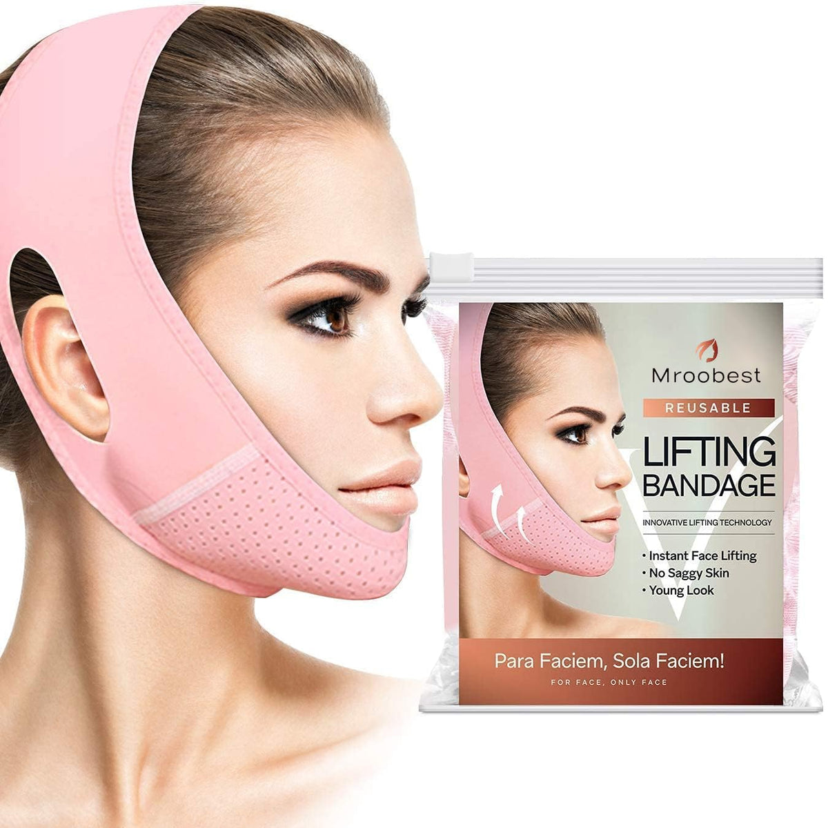 ParaFaciem bandage levage: soutien du contour et réduction potentielle du double menton.