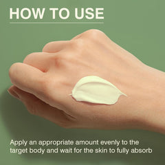 MROUVIK beef tallow balm applied to the face for smooth skin.