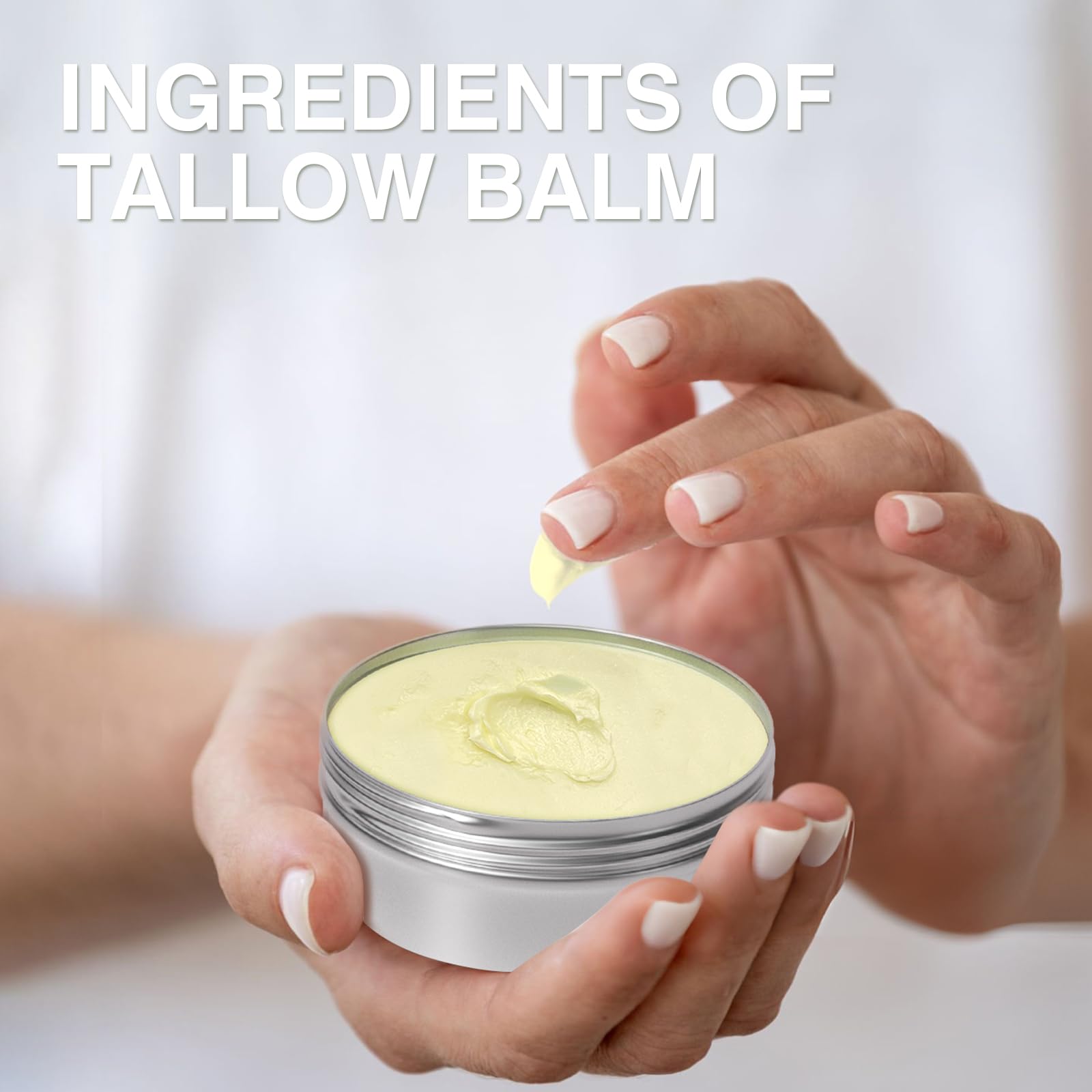 MROUVIK label highlights grass-fed beef tallow ingredients.