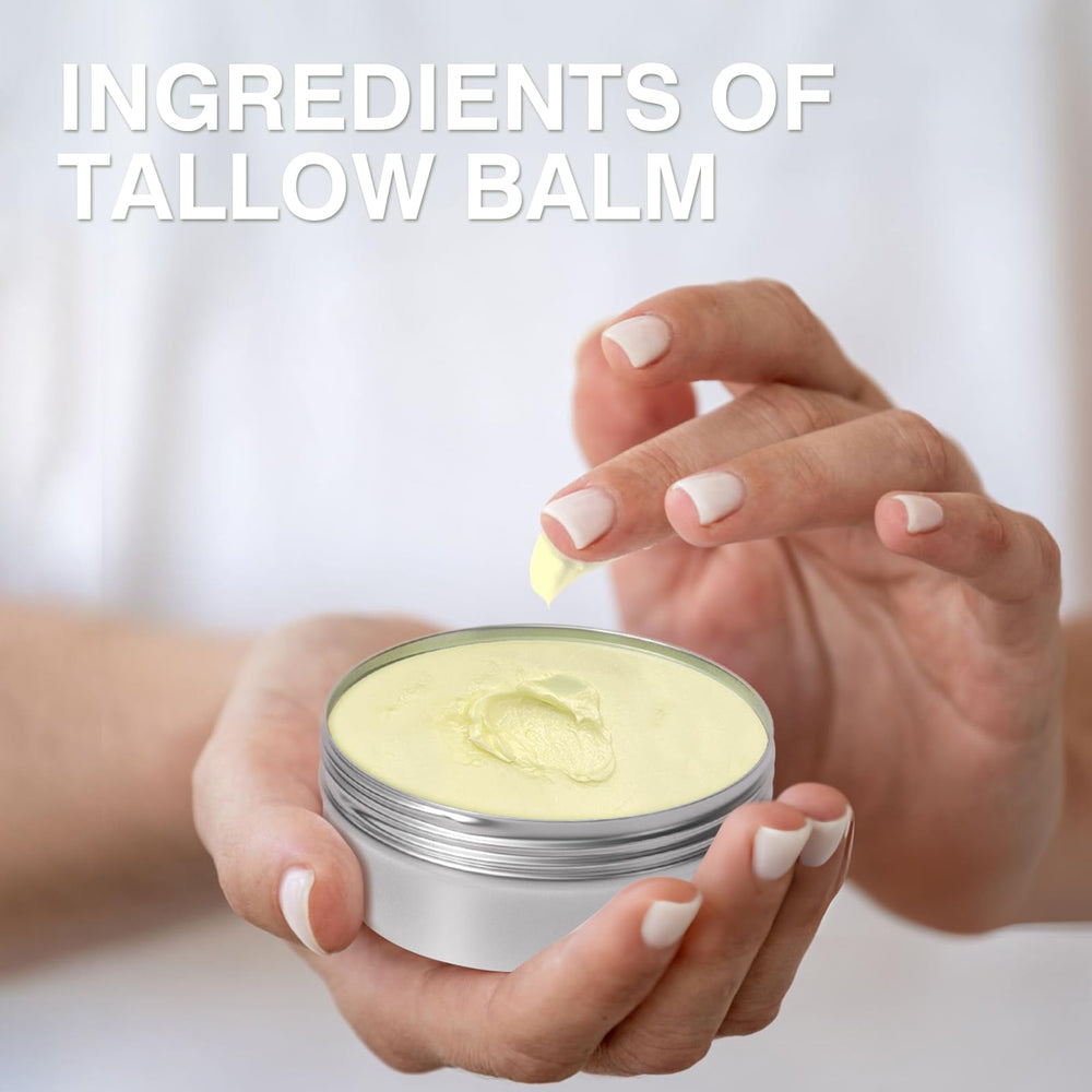 MROUVIK label highlights grass-fed beef tallow ingredients.