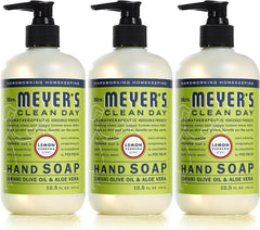 Savon mains Mrs. MEYER'S en bouteille verveine-citronnelle, douceur hydratante