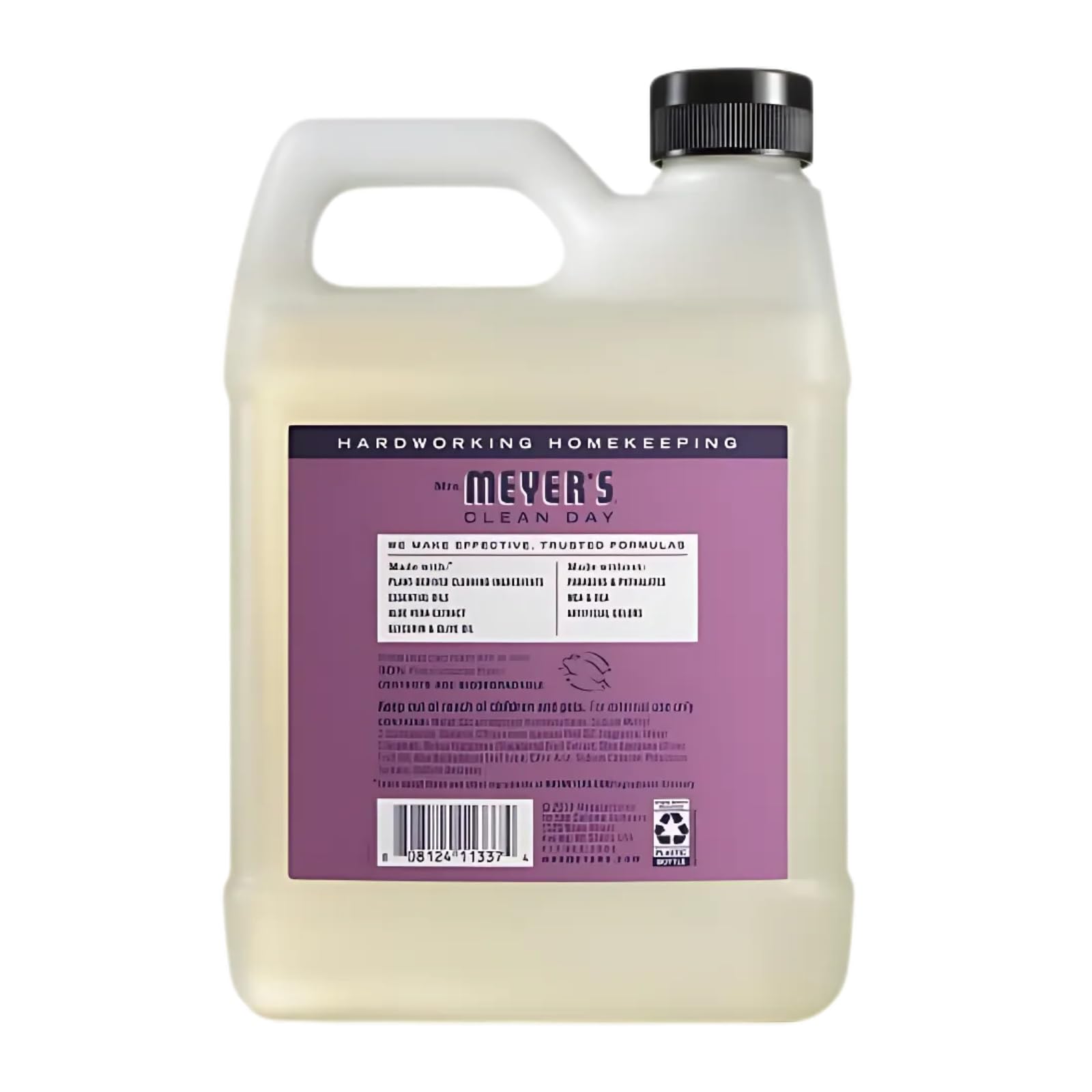 Mrs MEYER'S bouteille savon mains prune baie, parfum vivifiant.