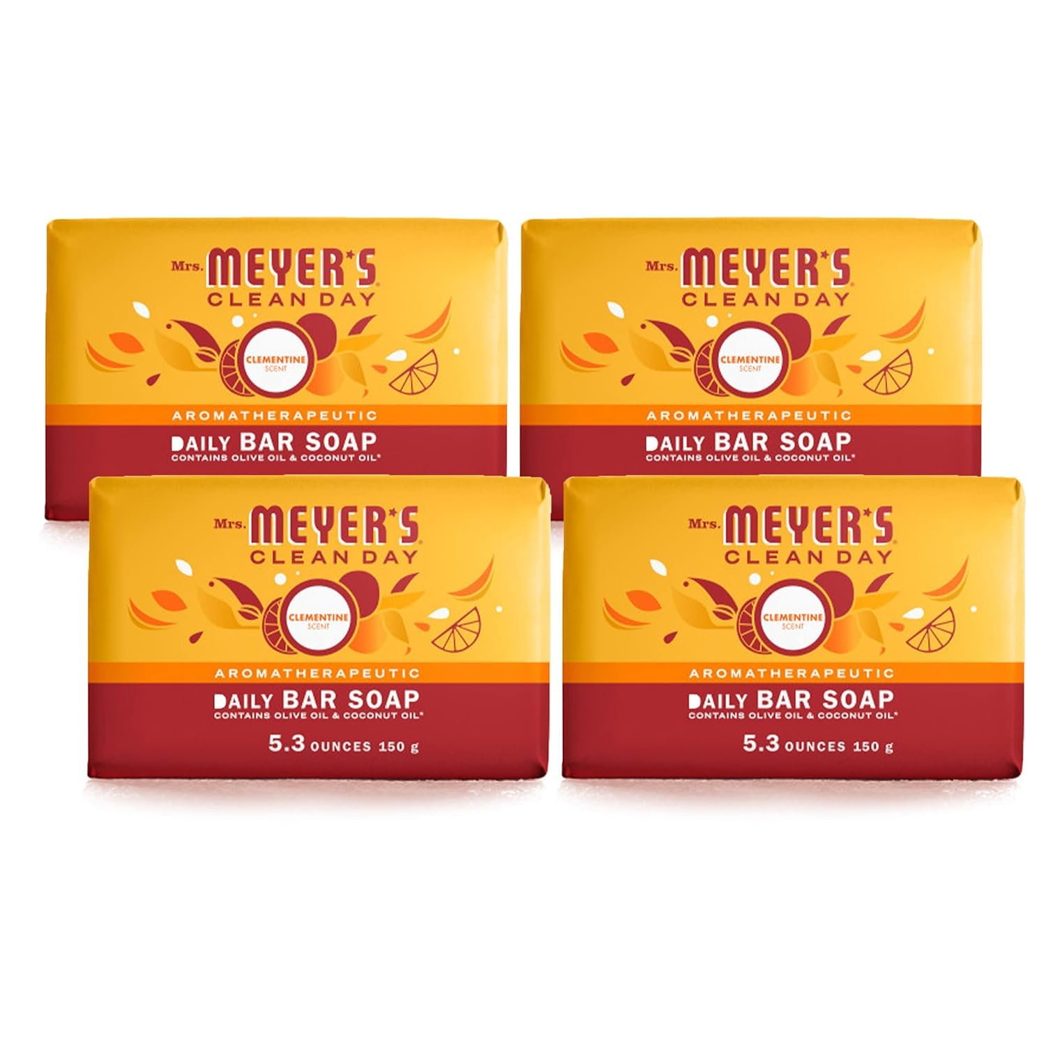 Mrs Meyer's Clean Day Clementine – emballage recyclable et savon naturel.