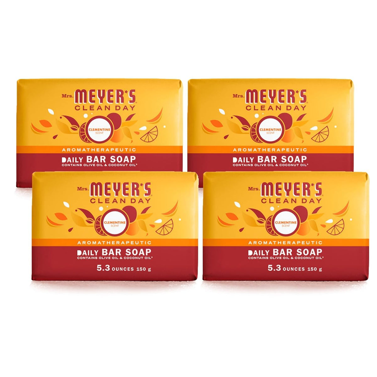 Mrs Meyer's Clean Day Clementine – emballage recyclable et savon naturel.