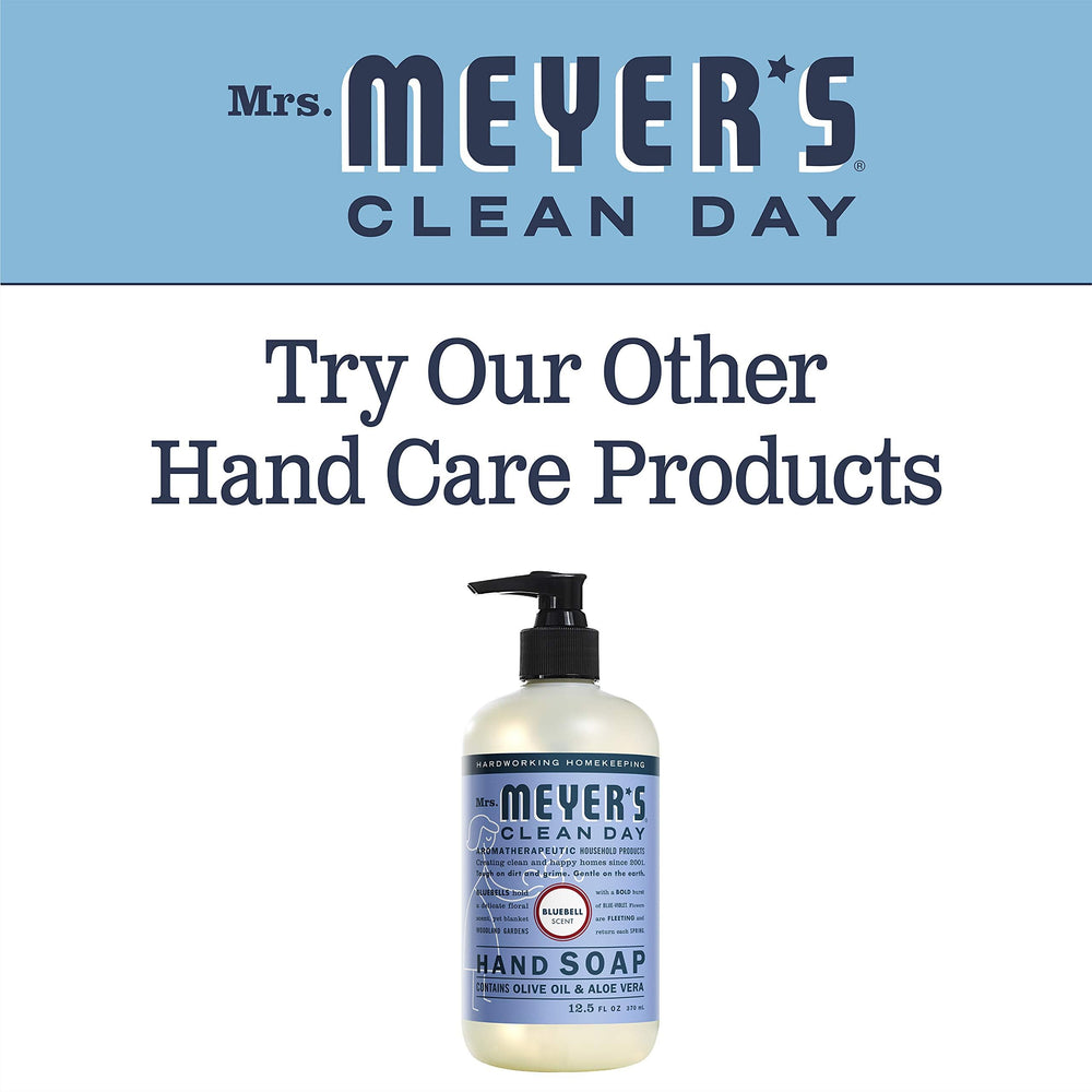 Mrs Meyers Bluebell Savon mains, ambiance propreté et fraîcheur.