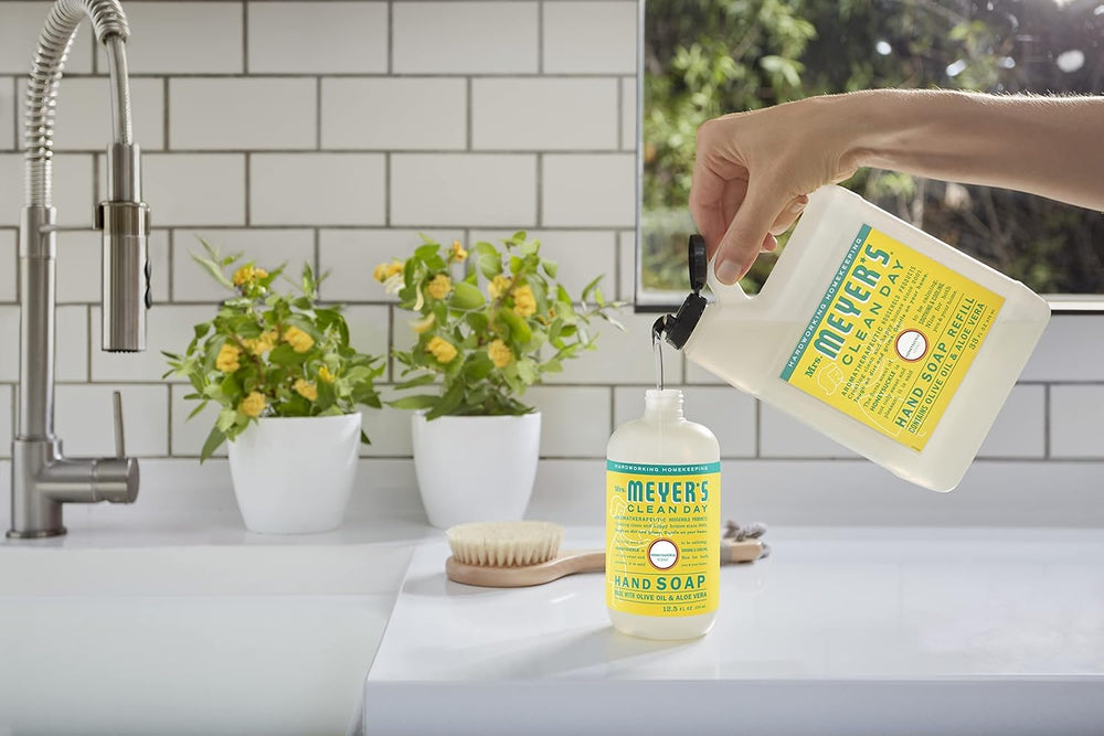 Mrs. Meyer's cruelty-free symbol indicates products are not tested on animals.