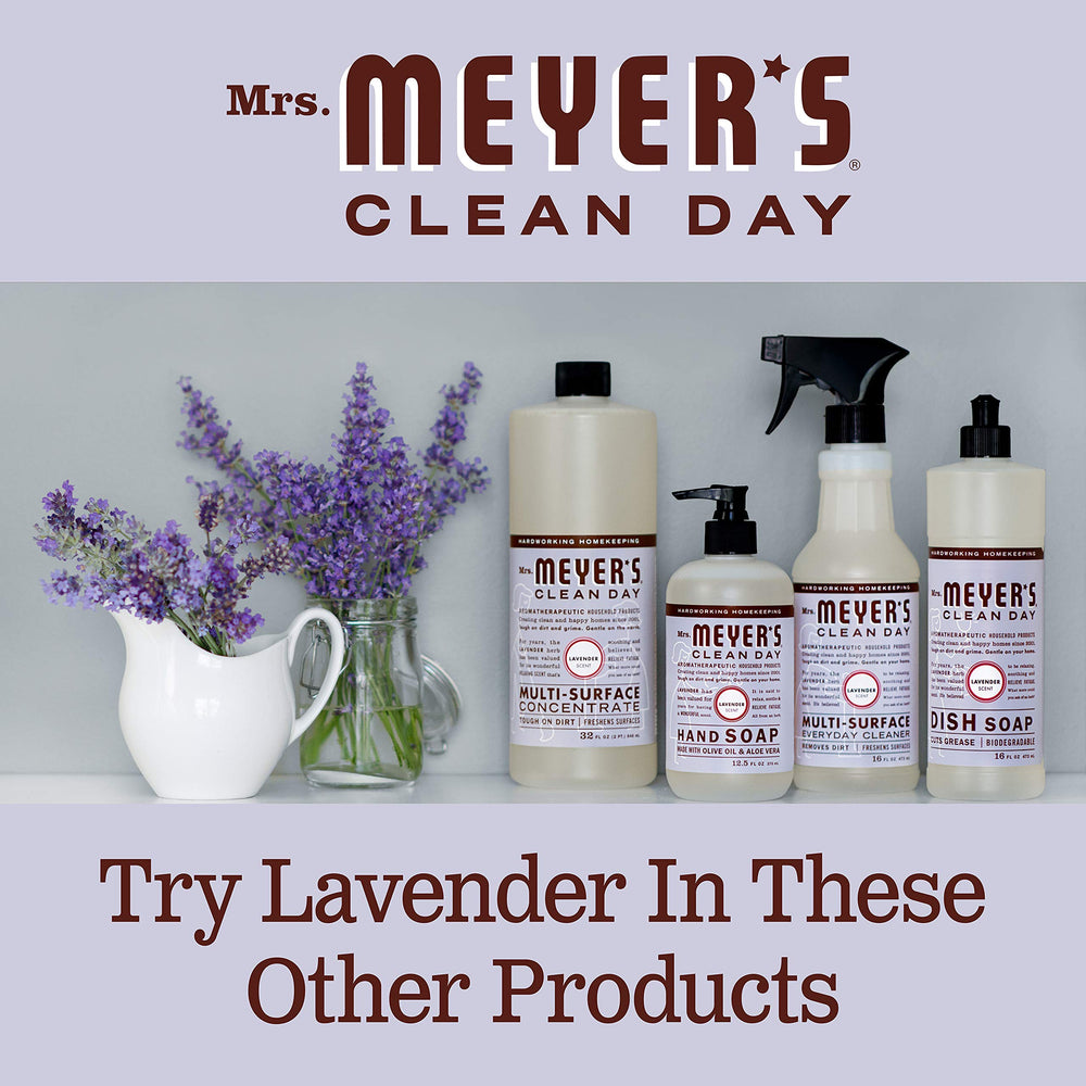 Étiquette Basilic sur le flacon Mrs. Meyer's Clean Day, look naturel et frais.