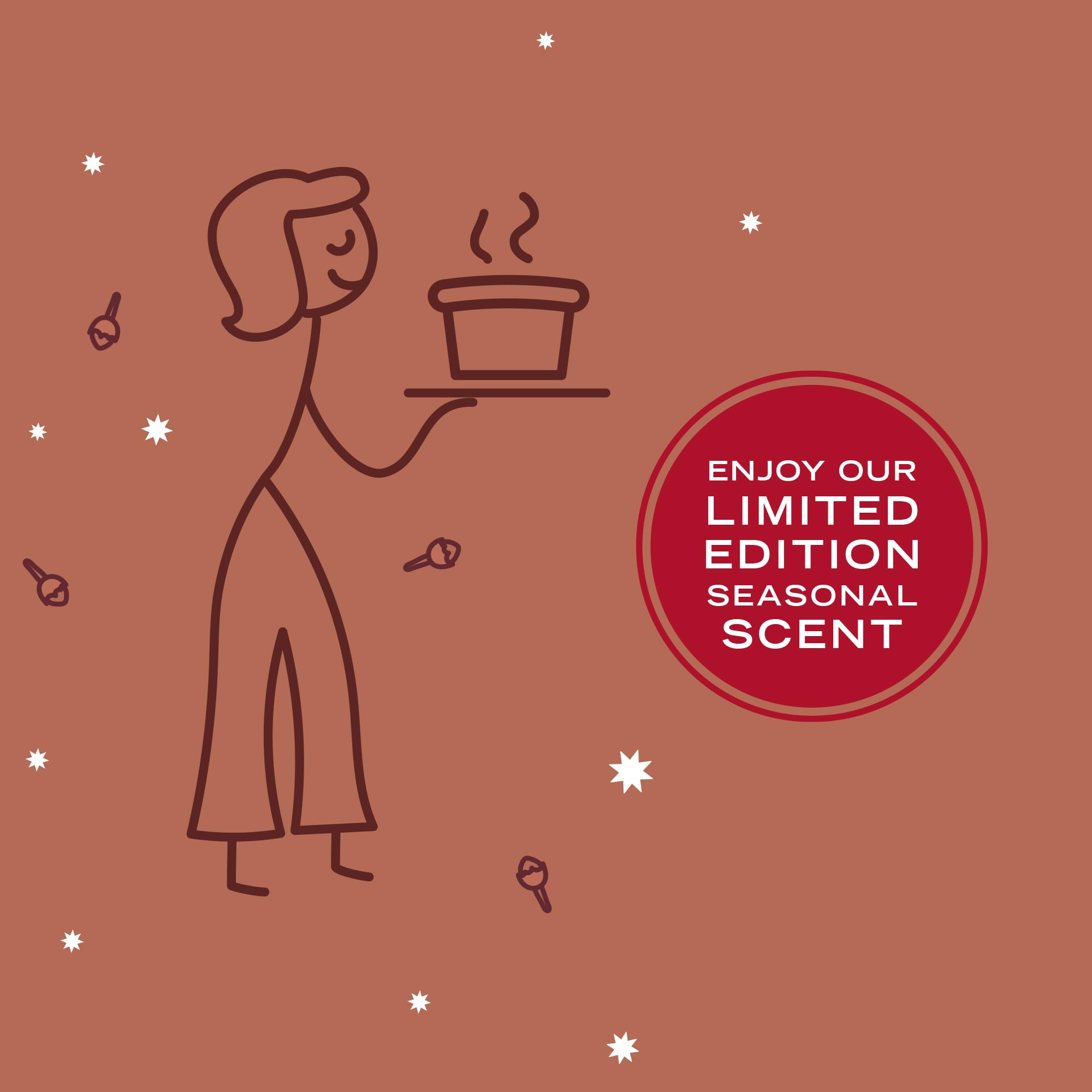 Mrs. MEYER'S Gingerbread packaging warms the kitchen mood
