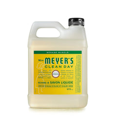 Mrs. Meyer's hands-washing action shows a quick, non-drying cleanse with plant-based ingredients.