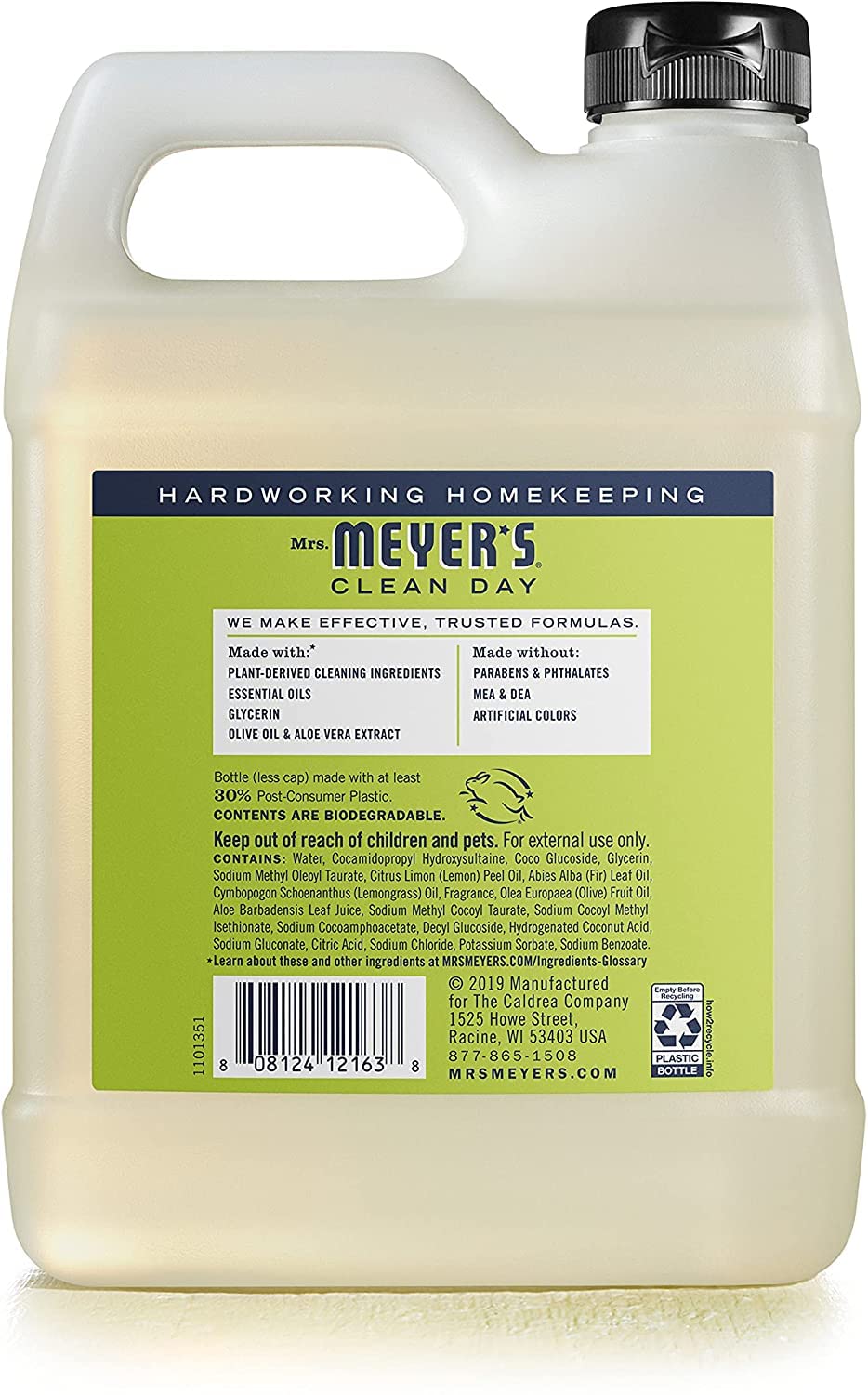 Ingrédients naturels avec aloe vera et huile d’olive pour la douceur des mains.