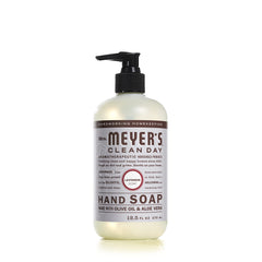 Savon mains Mrs. Meyer's Clean Day basilic, parfum herbacé vivifiant.