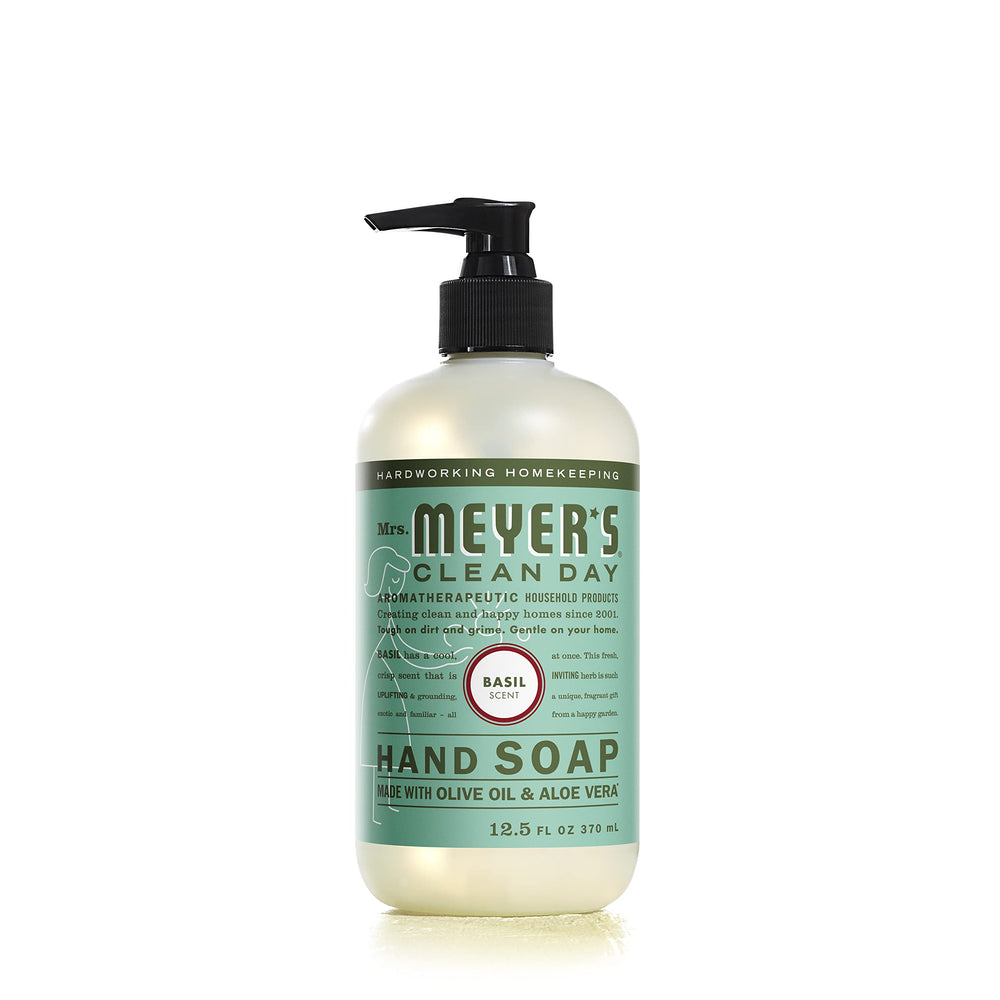 Savon mains Mrs. Meyer's Clean Day chevrefeuille, note florale légère et lumineuse.