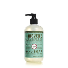 Savon mains Mrs. Meyer's Clean Day chevrefeuille, note florale légère et lumineuse.